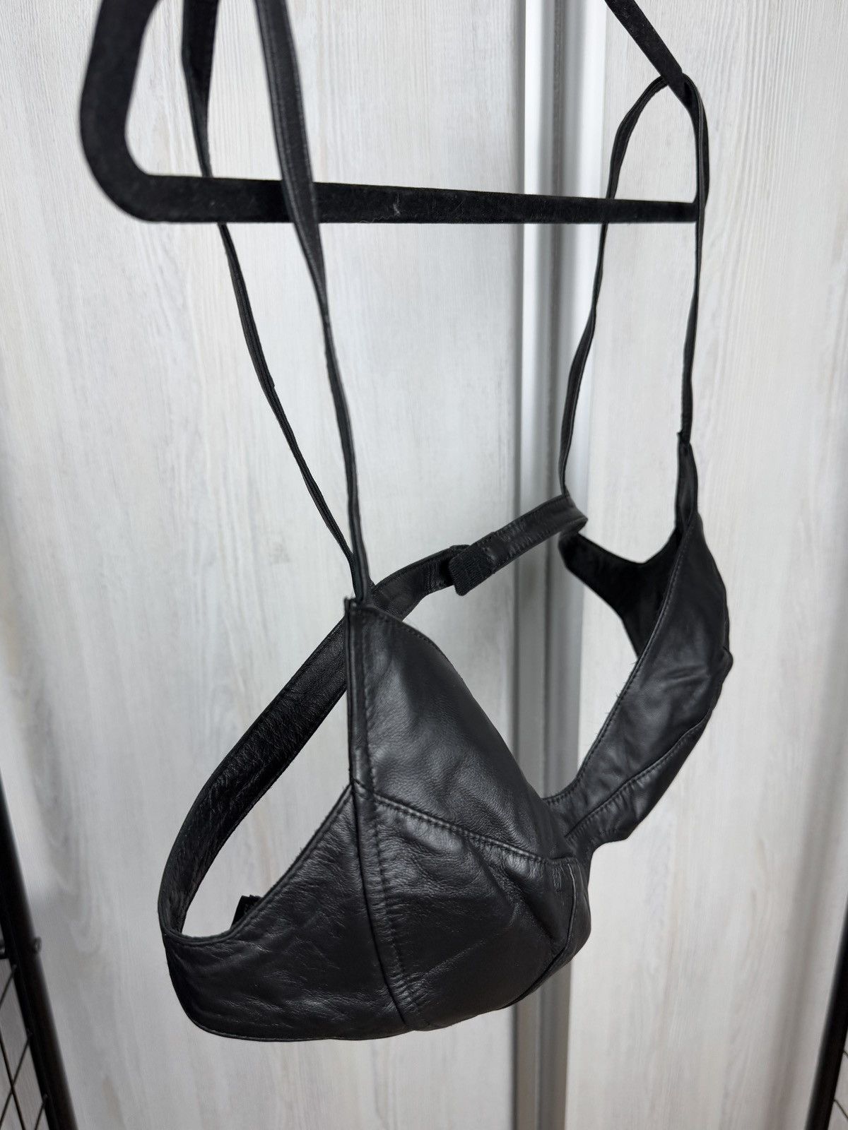 H&M × Mugler New Mugler x H&M HM Women Black Leather Nappa Bra Size US 18 Size ONE SIZE - 4 Thumbnail