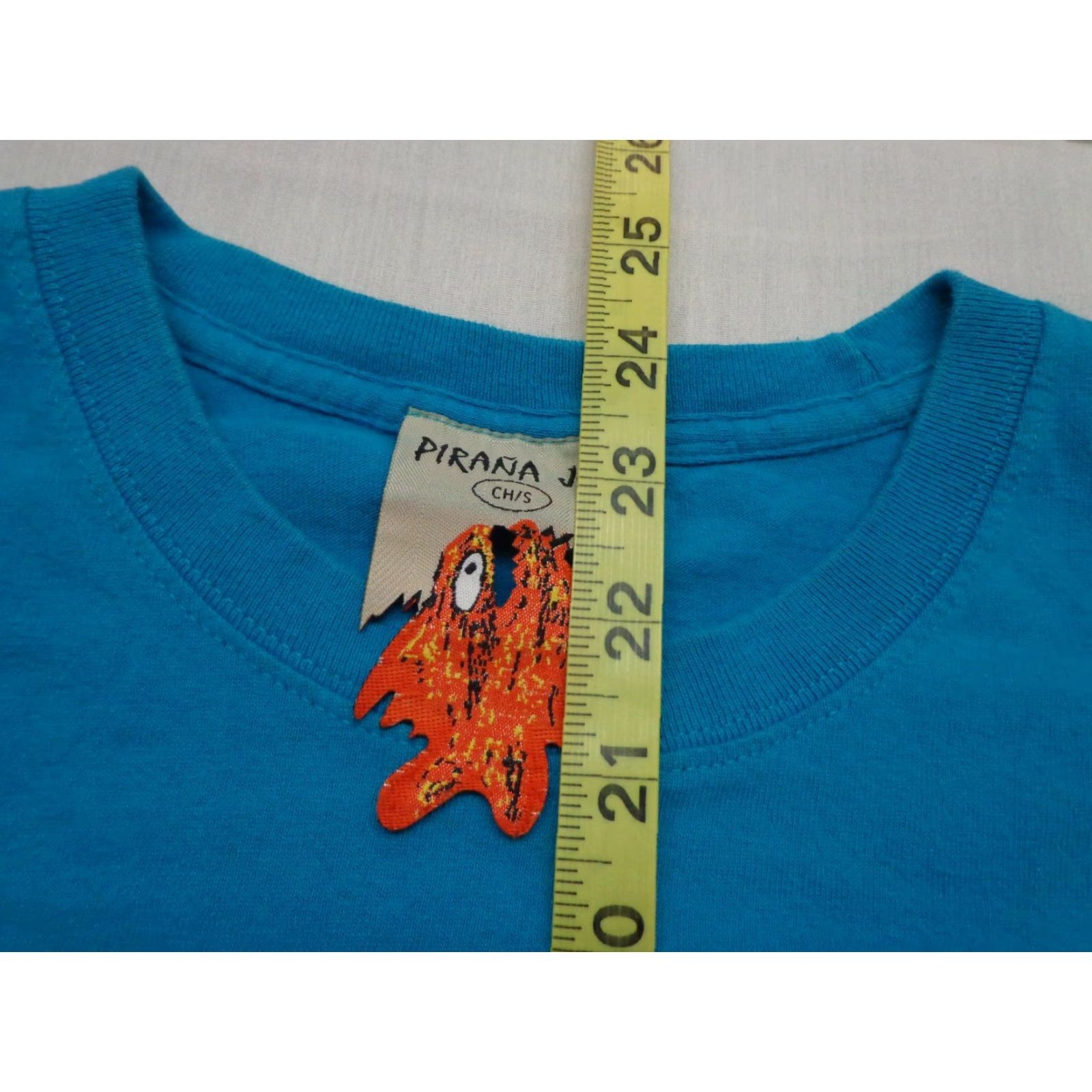 Vintage Pirana Joe Progeso Mexico Tag & Release Blue T Shirt Size Small Shirt Mens 100% Cotton Crew Neck Short Sleeve Blue Size US S / EU 44-46 / 1 - 7 Thumbnail