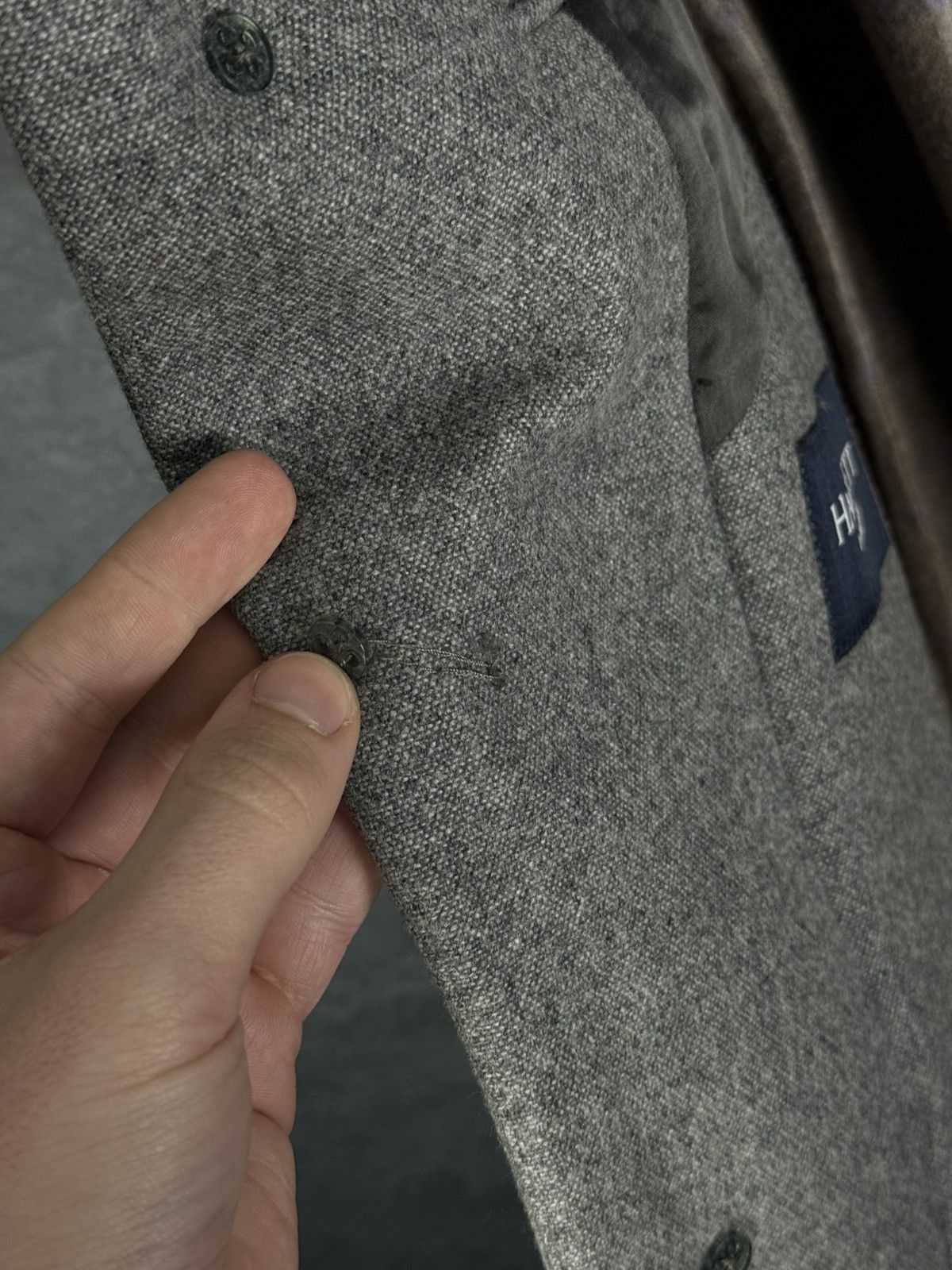 Hackett Men’s Hackett London Gray Wool Coat Size 54 Size US L / EU 52-54 / 3 - 19 Thumbnail