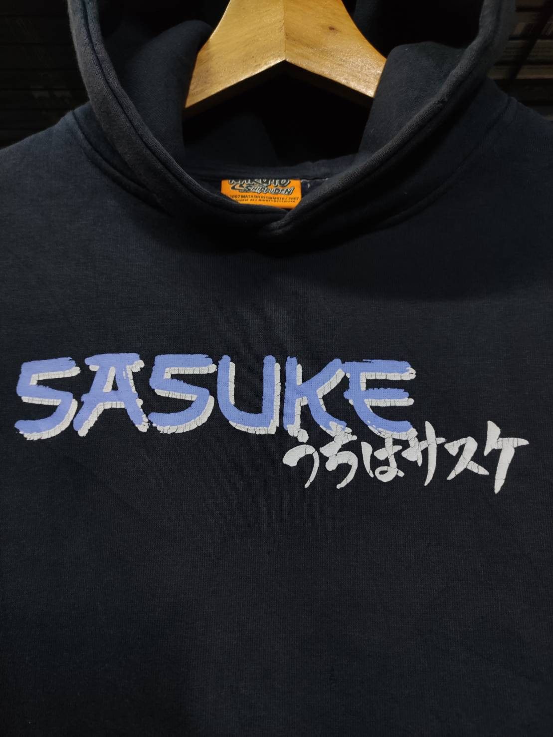 Anime Vtg 00 's Naruto Shippuden " Sasuke "Character Promo Hoodie Size US M / EU 48-50 / 2 - 4 Thumbnail