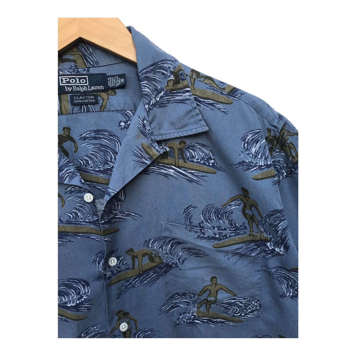 Polo Ralph Lauren Vintage Polo Ralph Lauren Surfing Overprinted Button Down Size US XL / EU 56 / 4 - 7 Thumbnail