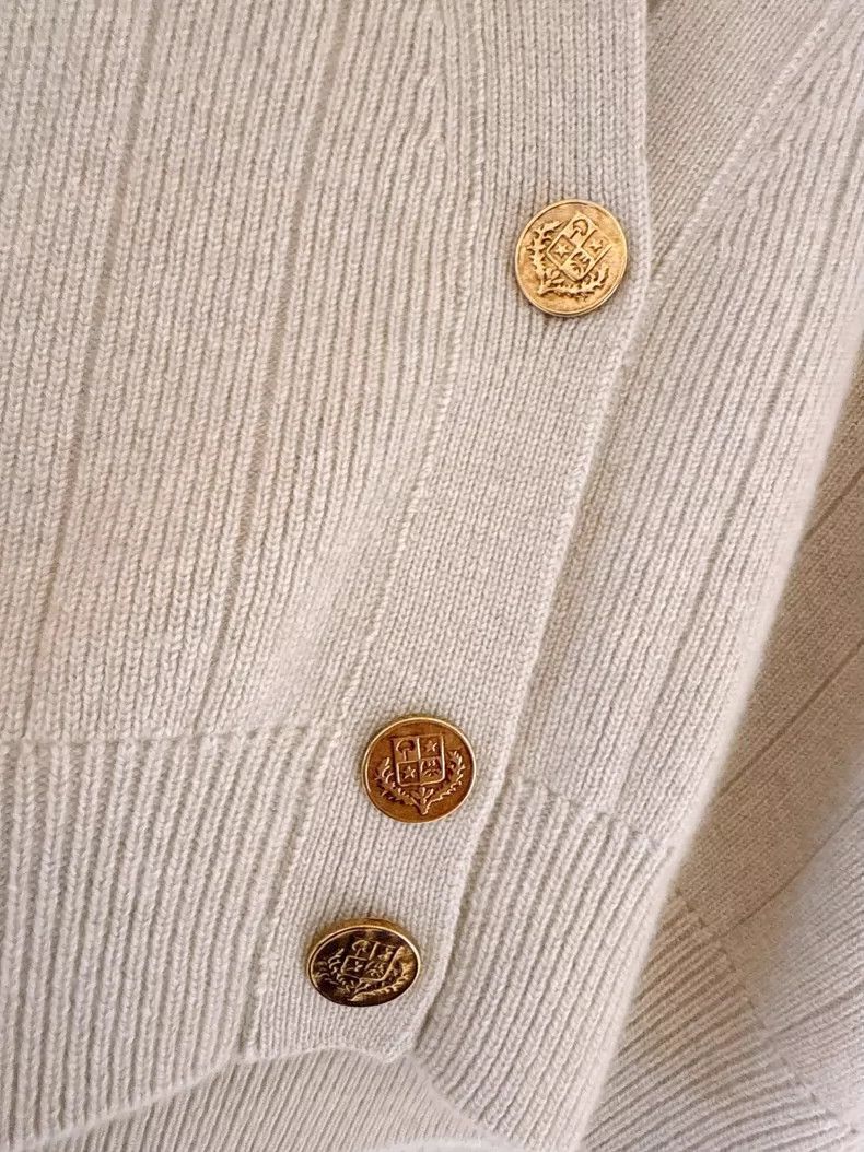 Loro Piana LORO PIANA Baby cashmere seven-sleeve knit cardigan Size M / US 6-8 / IT 42-44 - 6 Thumbnail