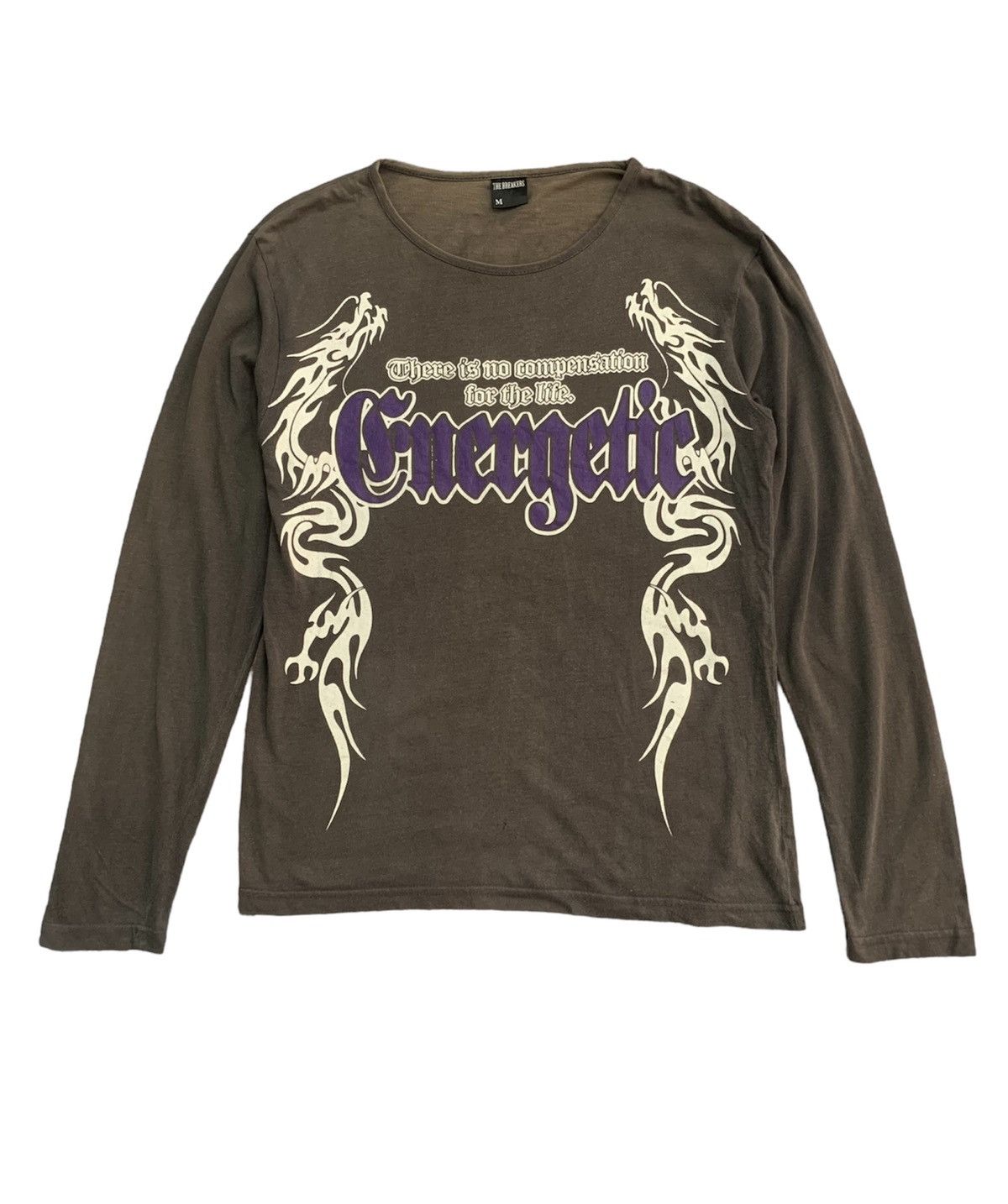 image of Hysteric Glamour x Tornado Mart The Breakers Affliction Poem Fade Shirt in Faded Black (Size Medium