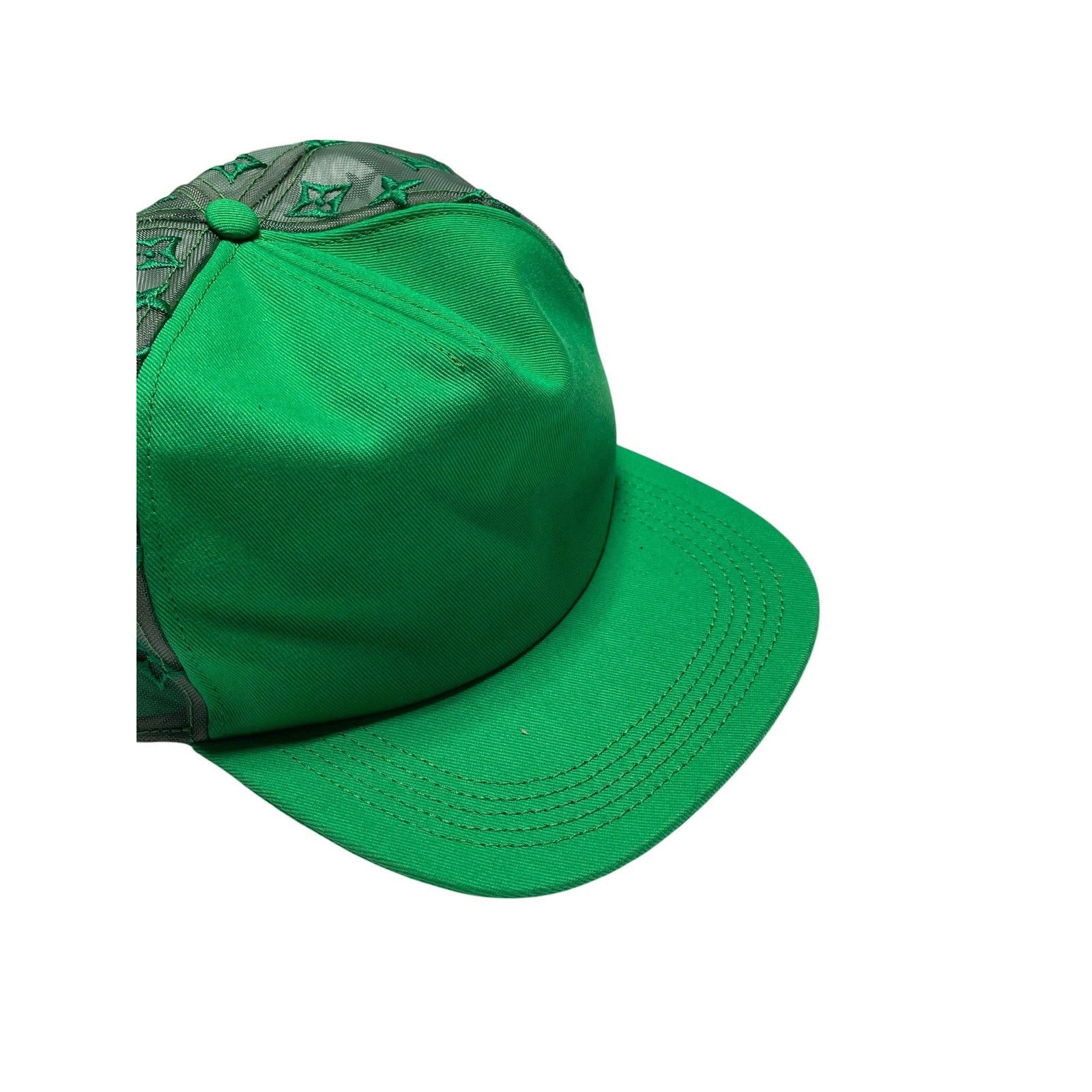 Louis Vuitton Louis Vuitton Green Everyday Embroidered Mesh Hat Size ONE SIZE - 2 Thumbnail