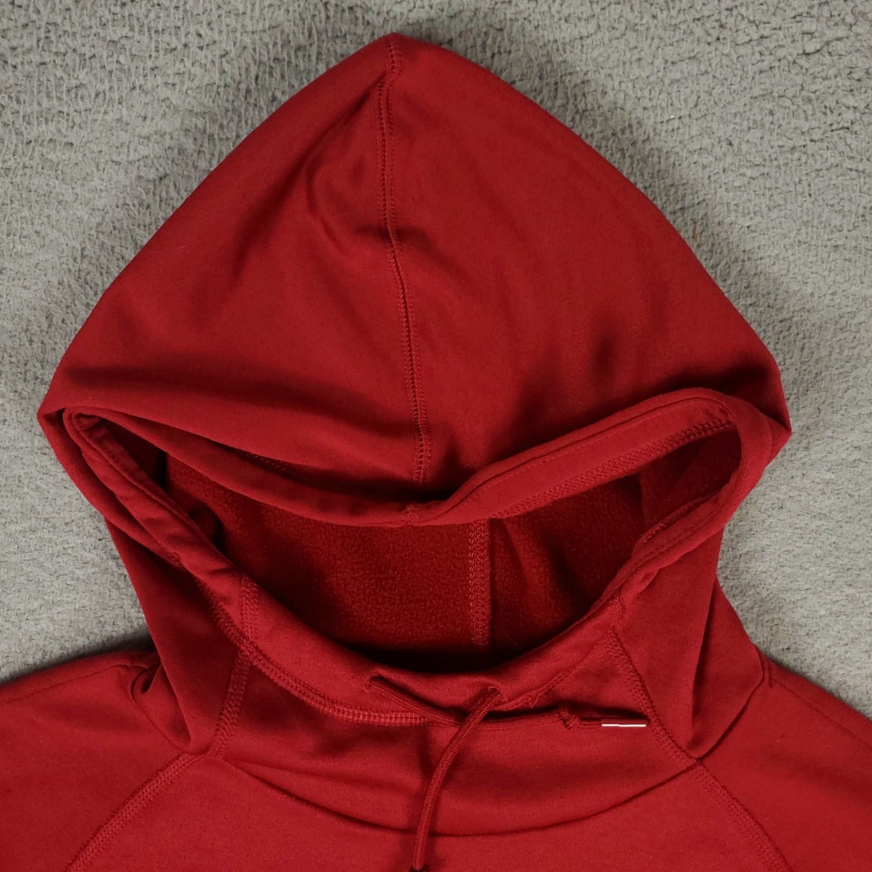 Nike Nike Hoodie L Red Pullover Sweatshirt Logo Knit 100% Polyester All Seasons Hooded Baseball Golf Womens Size L / US 10 / IT 46 - 2 Thumbnail