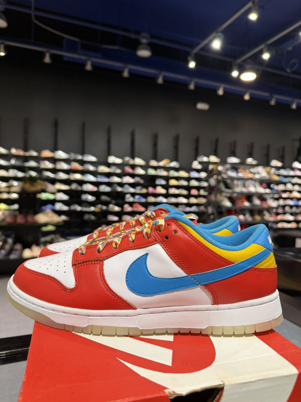 Nike Size 10 - Nike Dunk Low Fruity Pebbles Lebron James Size US 10 / EU 43 - 1 Thumbnail