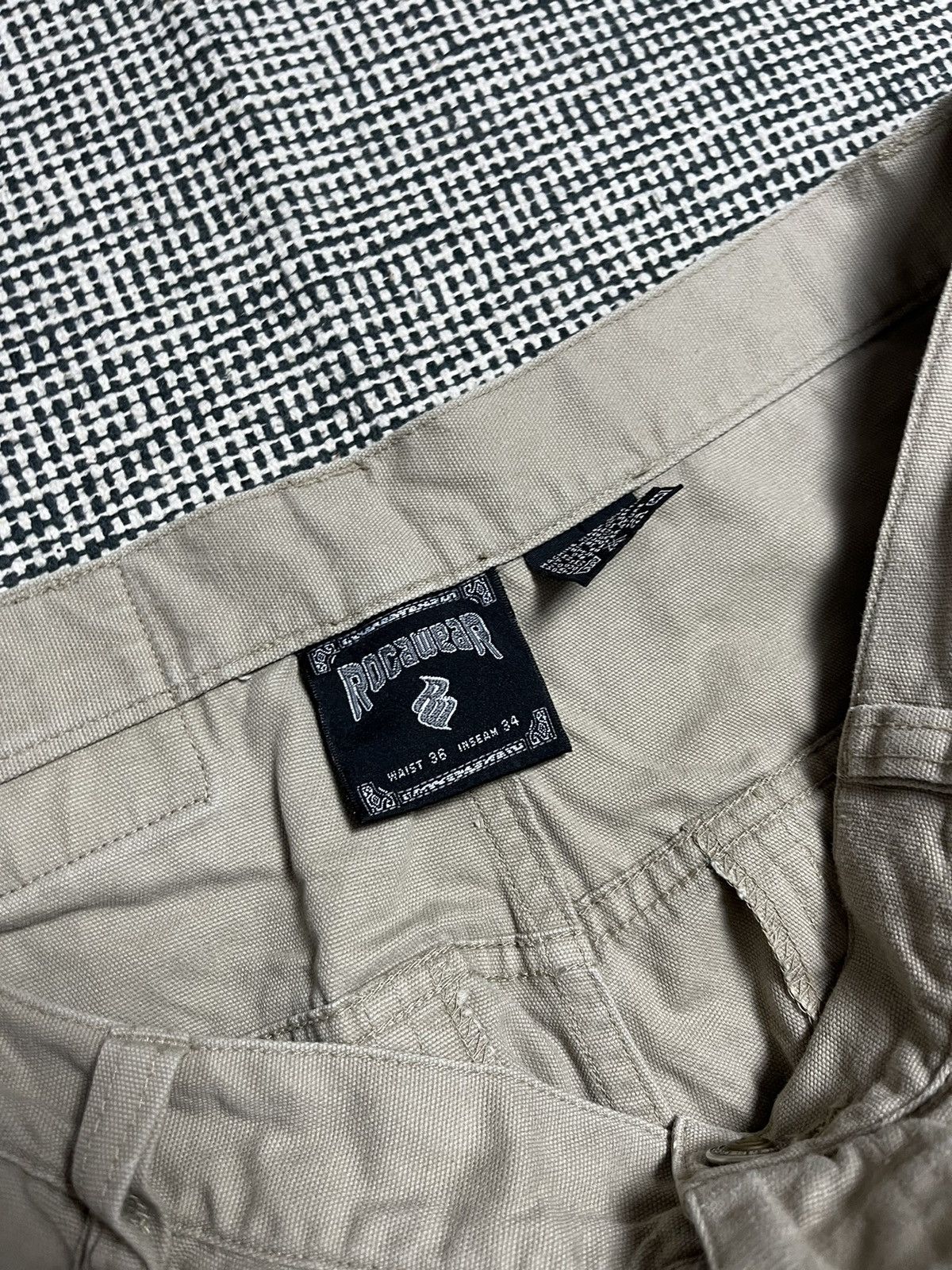 Rocawear × Vintage Vintage rocawear baggy chino pants 90s 00s y2k rap hip hop Size US 34 / EU 50 - 8 Thumbnail