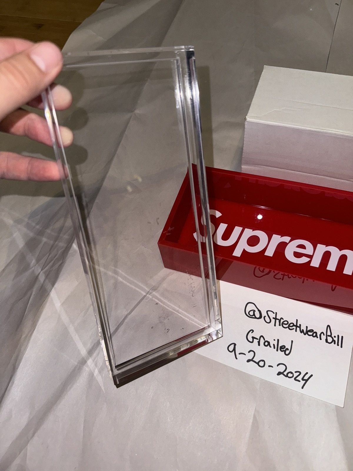 Supreme Supreme Acrylic Lucite Box Size ONE SIZE - 3 Thumbnail
