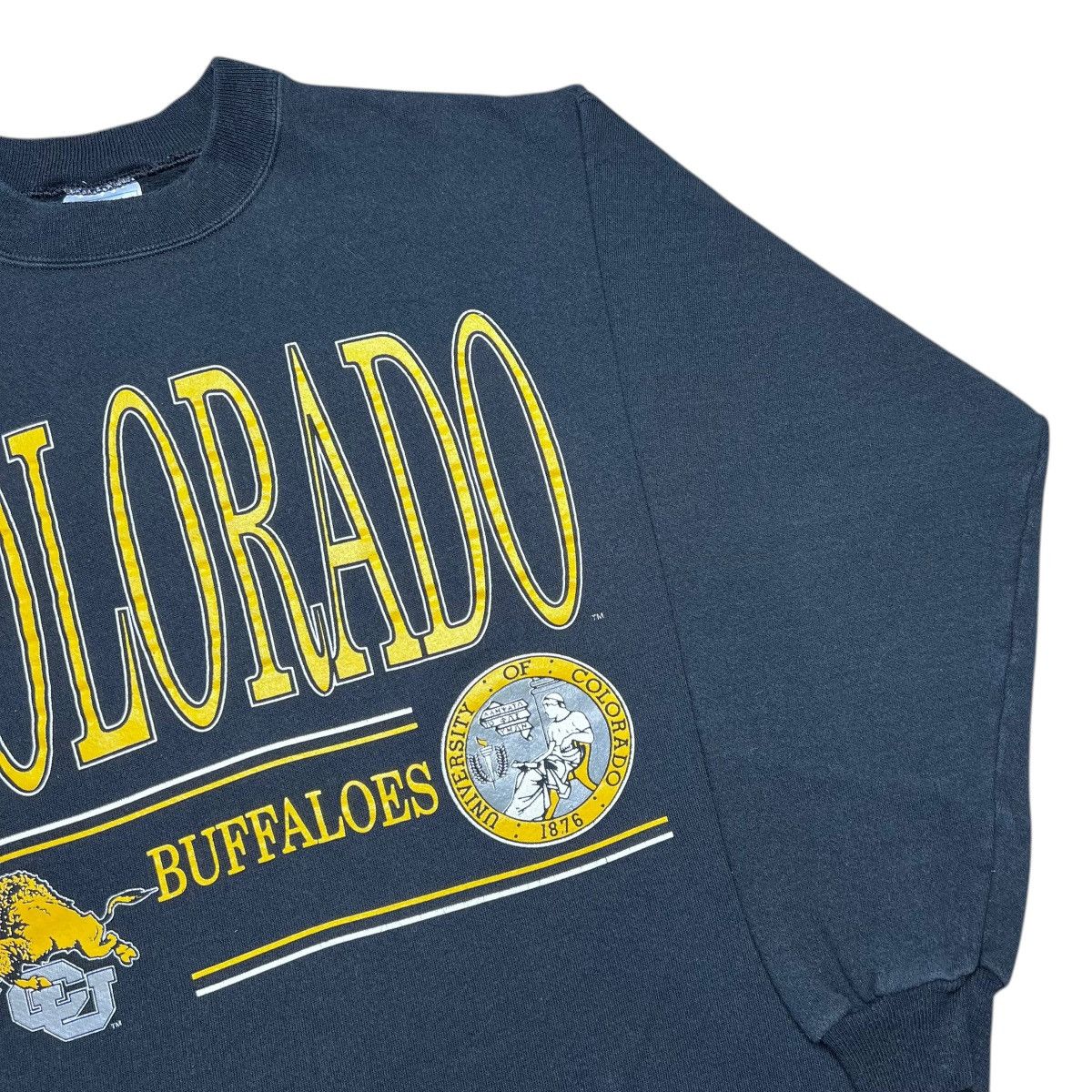 NCAA 1980s NCAA Colorado Buffaloes Spell Out Mascot Sweatshirt Size US L / EU 52-54 / 3 - 15 Thumbnail