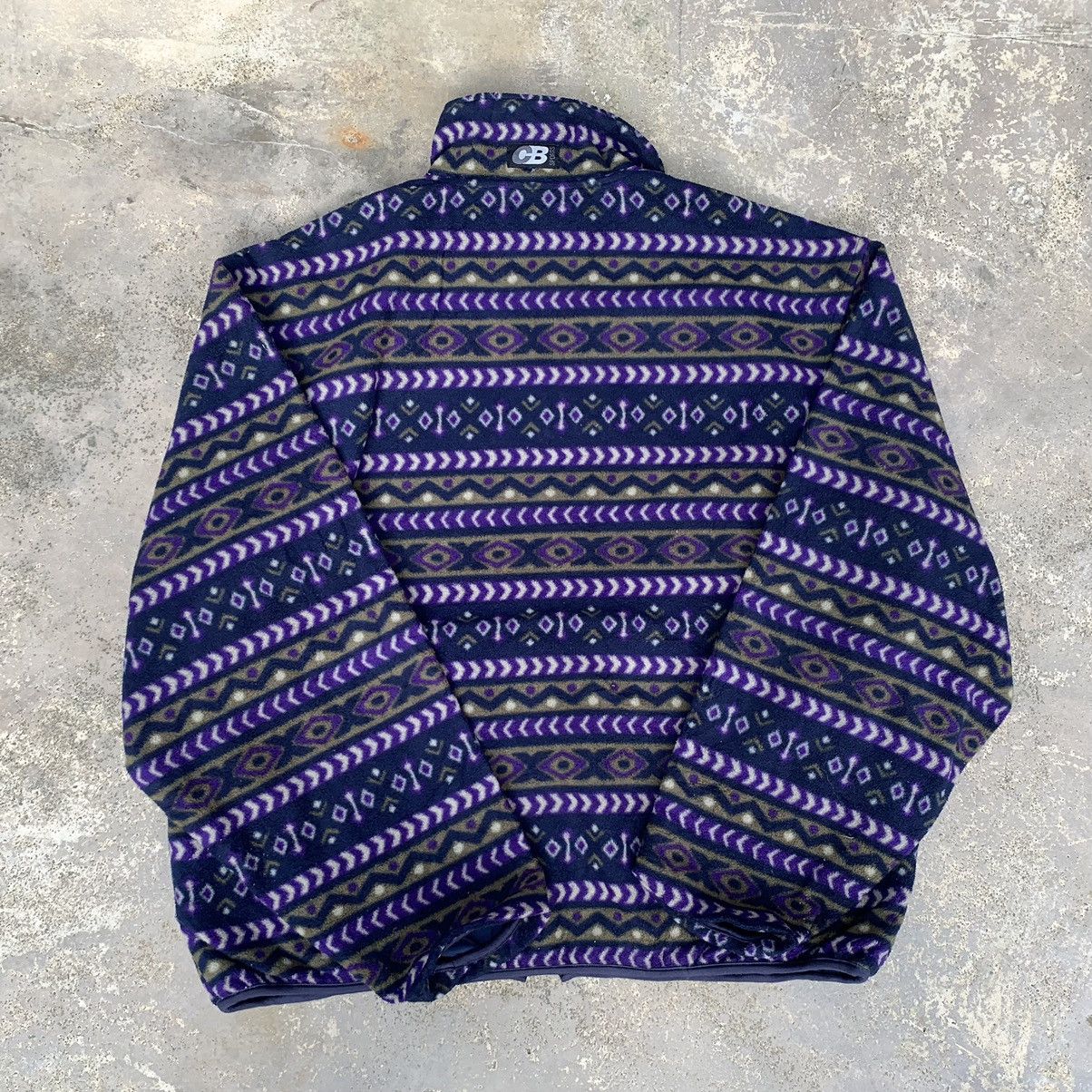 Other Vintage 90s CB Sports Fleece Jacket Reversible Size US M / EU 48-50 / 2 - 4 Thumbnail