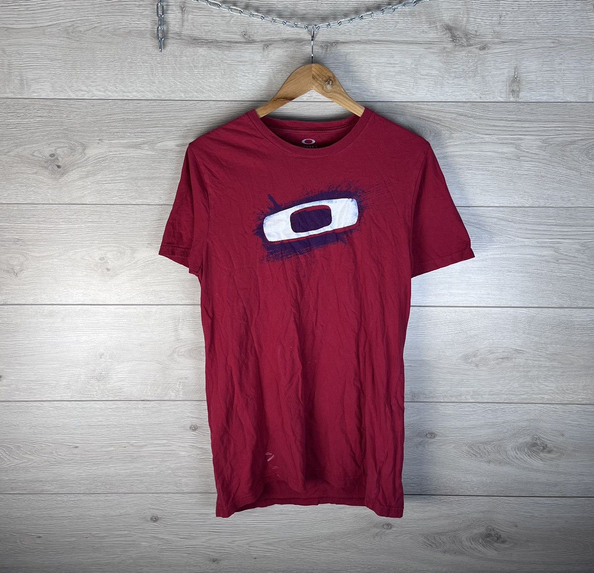 Oakley Vintage t-shirt Oakley size S y2k men’s made in Honduras Ykk Size US S / EU 44-46 / 1 - 1 Thumbnail