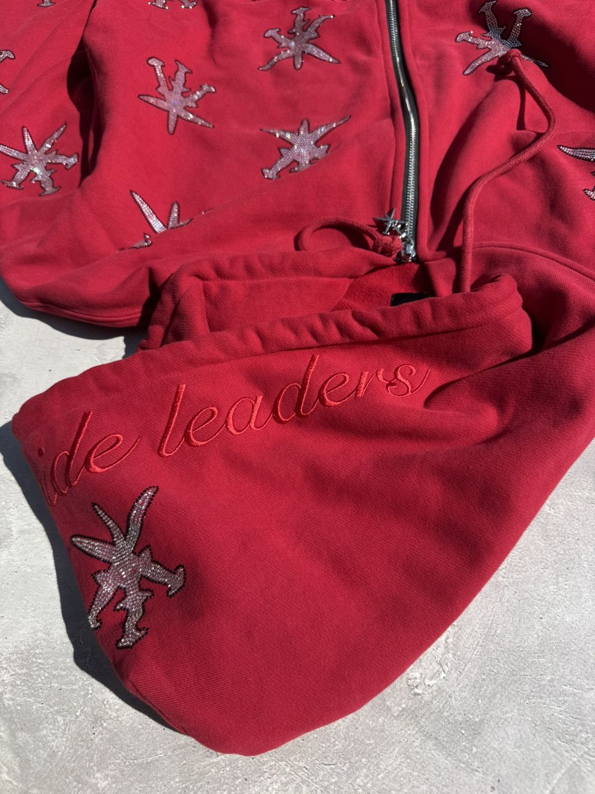 Unknown London Unknown London Rheistone Dagger Baggy Zip Hoodie Size US M / EU 48-50 / 2 - 11 Thumbnail