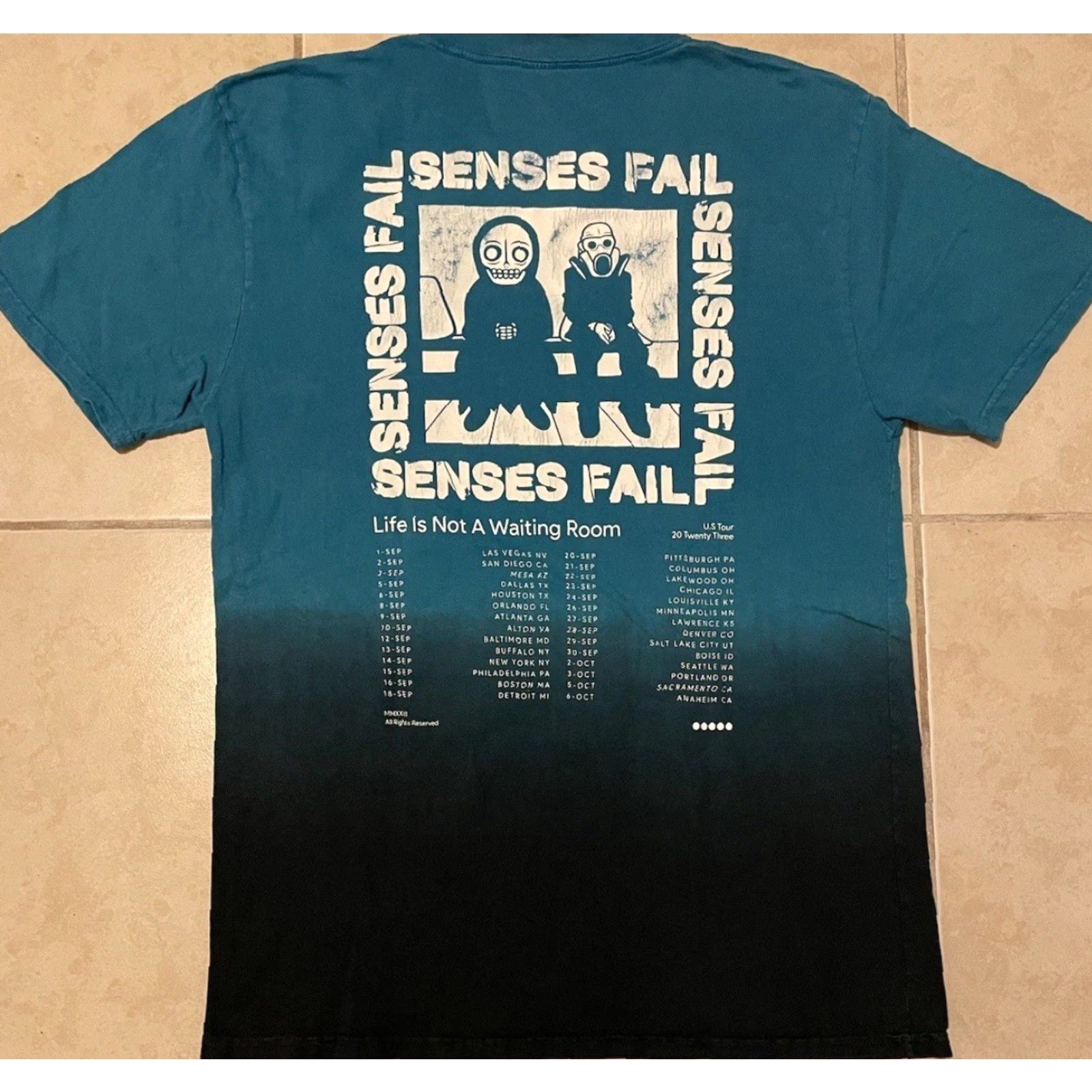 Vintage Senses Fail 2023 Tour Shirt M Saosin Concert Emo Rock Used Vtg Y2K Size US M / EU 48-50 / 2 - 2 Thumbnail