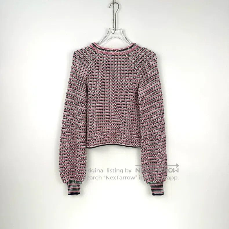 Chanel Chanel Black and pink striped classic logo knitwear sweate Size XS / US 0-2 / IT 36-38 - 4 Thumbnail