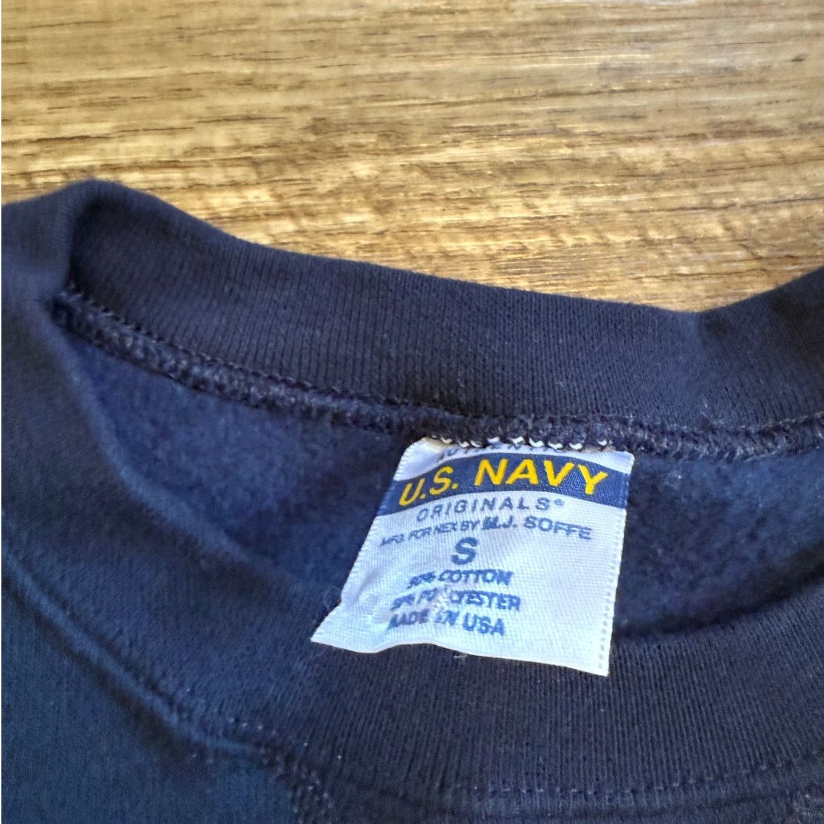 Soffe United States Navy Vintage Blue Military Crewneck Sweatshirt Size US S / EU 44-46 / 1 - 3 Thumbnail
