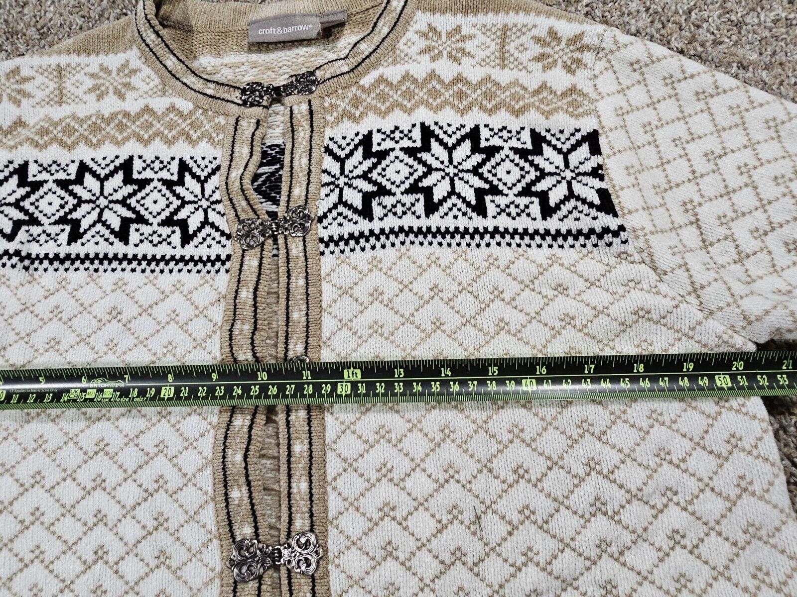 Croft & Barrow Croft Barrow Fair Isle Clasps Acrylic Sweater Cardigan M Size M / US 6-8 / IT 42-44 - 6 Thumbnail