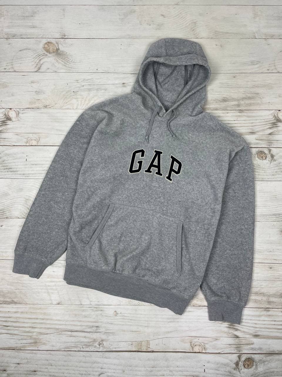 Gap Vintage GAP Fleece Hoodie 90s Big Logo Y2K Size US XL / EU 56 / 4 - 1 Thumbnail