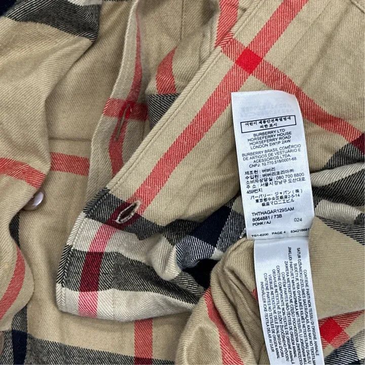 Burberry Burberry Burberry Beige Check Long Sleeve Shirt for Men-25 Size US M / EU 48-50 / 2 - 3 Thumbnail