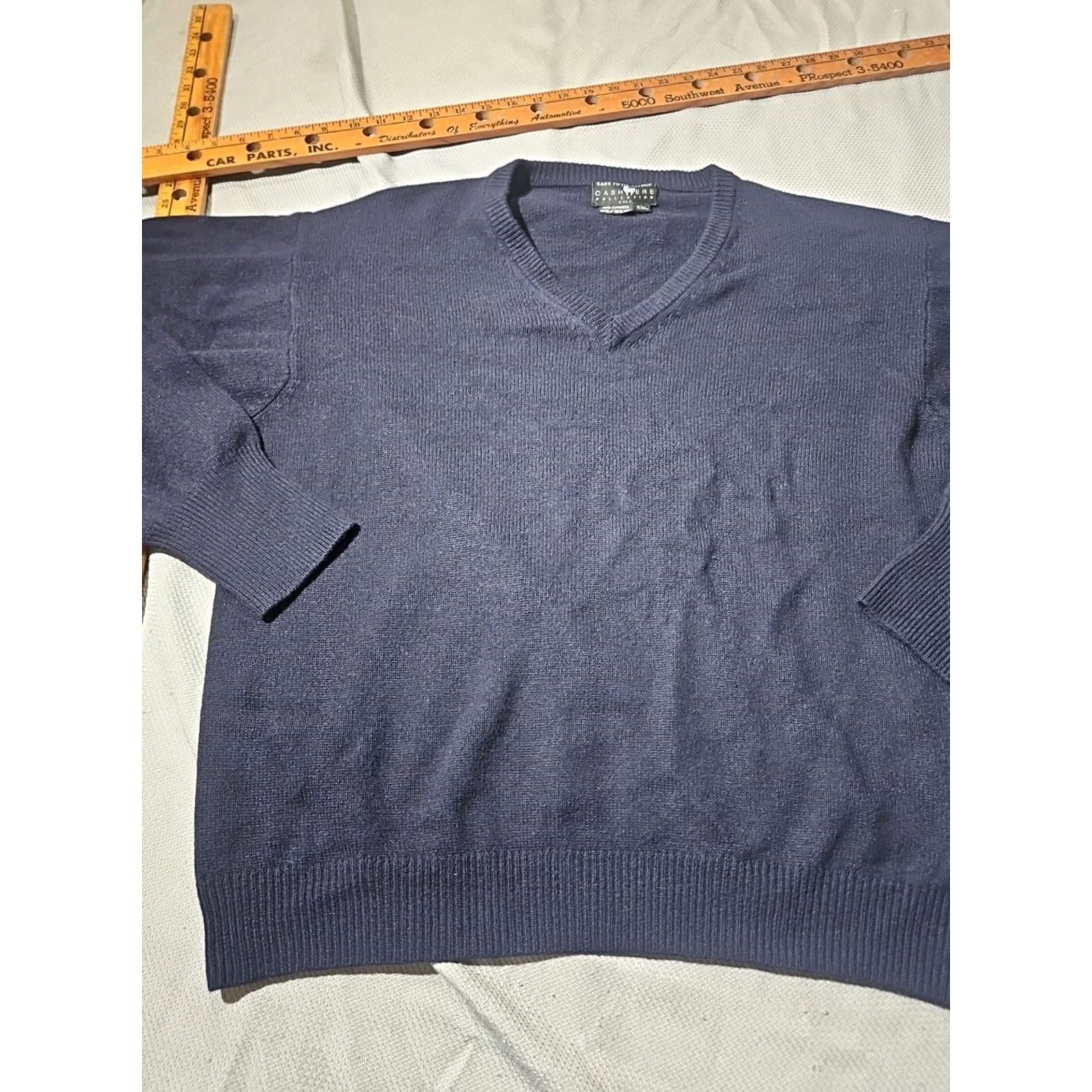 Saks Fifth Avenue Saks Fifth Avenue Sweater Mens XXL 2XL Blue Cashmere 2ply Luxury Grandpa Preppy Size US XXL / EU 58 / 5 - 4 Thumbnail