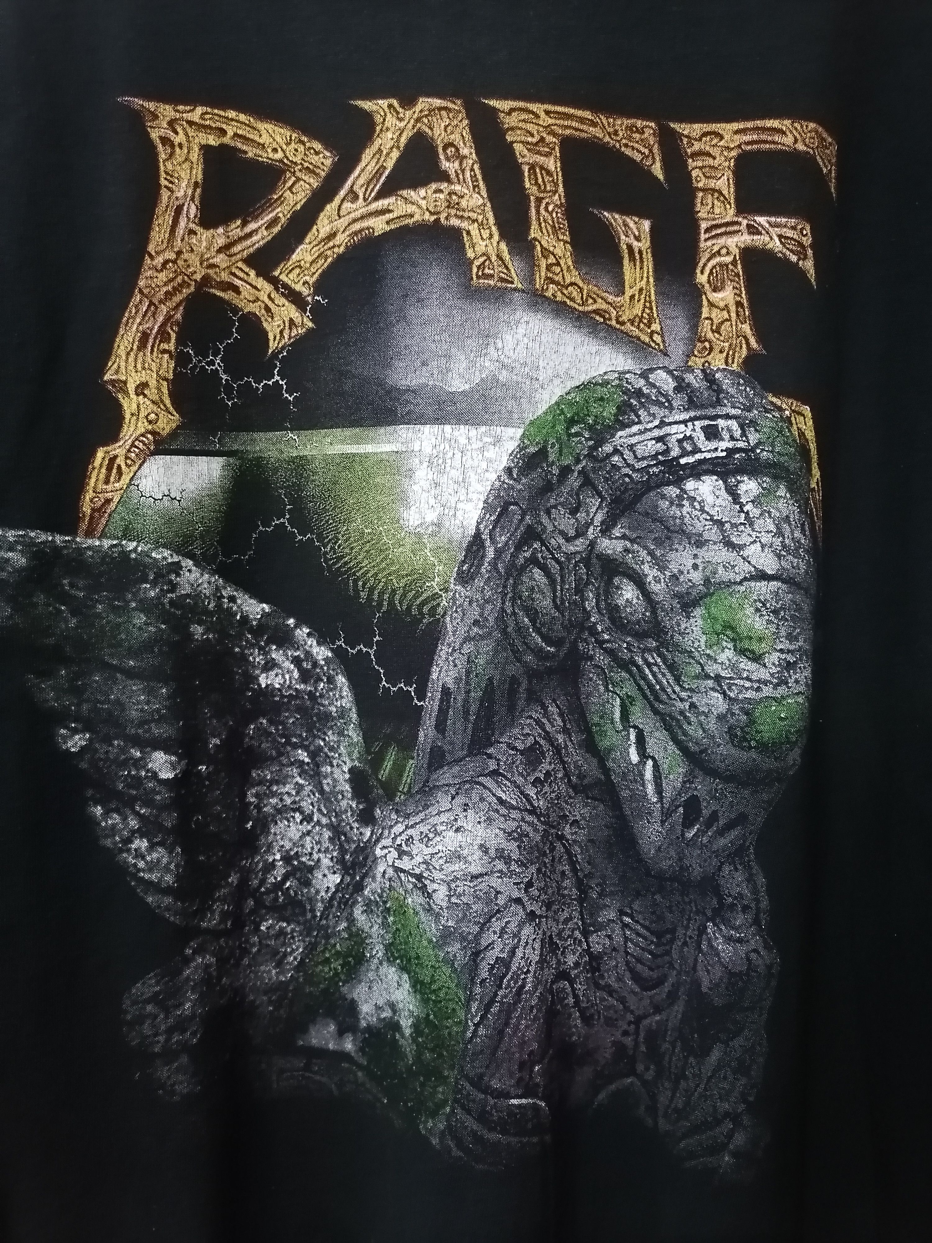 Vintage 90s Rage Uk Metal Band Tour Tee