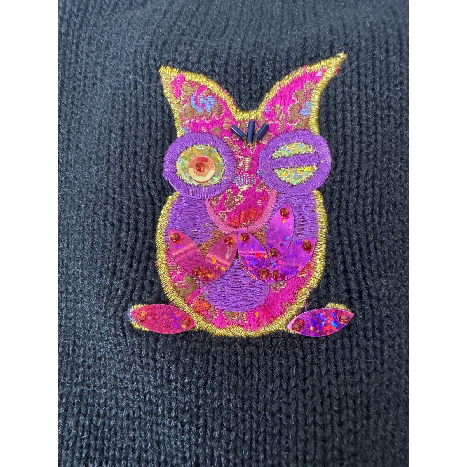Other Vintage JACK B QUICK Owl Cardigan Beaded Sweater Sz S Size S / US 4 / IT 40 - 9 Thumbnail