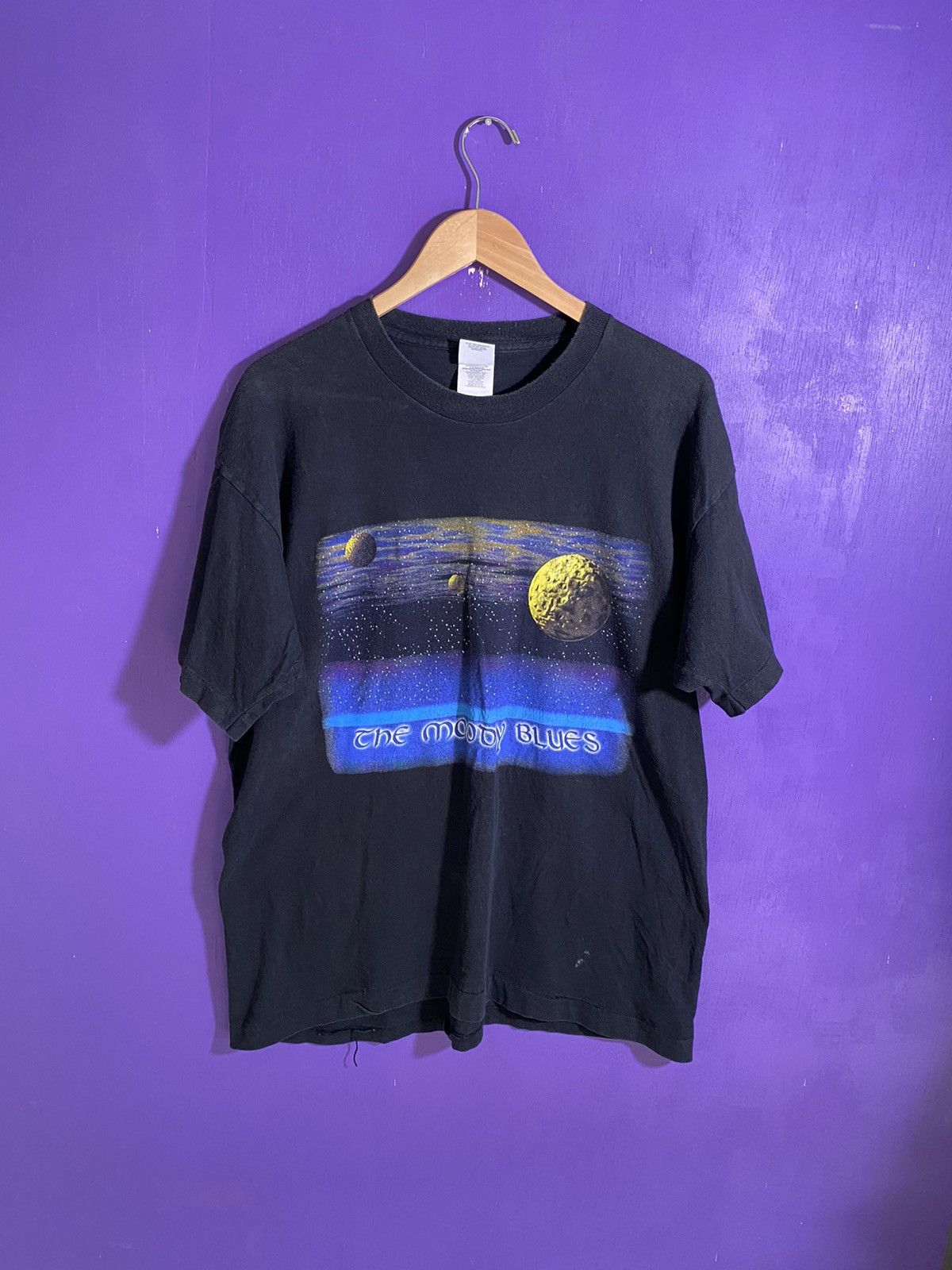 Vintage 90s The moody blues time traveler t-shirt