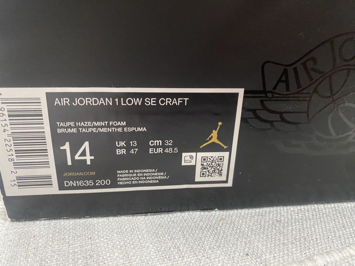 Jordan Brand Nike Air Jordan 1 Low ‘Inside Out Taupe Haze Size US 14 / EU 47 - 9 Thumbnail