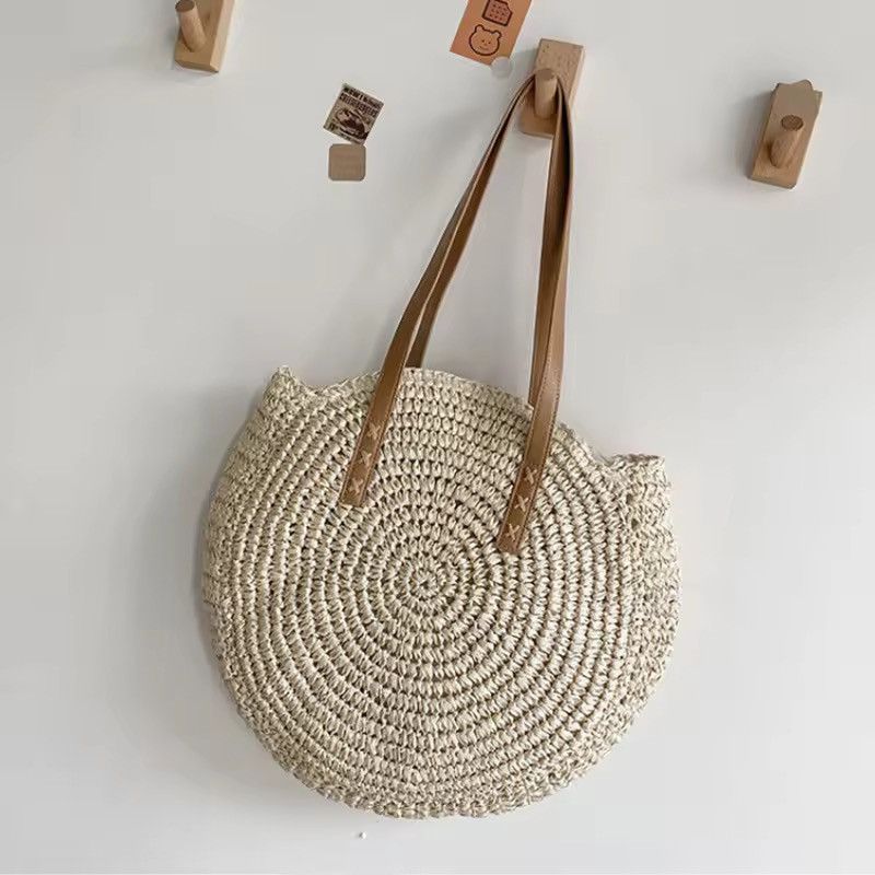 Japanese Brand × Vintage Summer Round Woven Beach Shoulder Bag Size ONE SIZE - 4 Thumbnail
