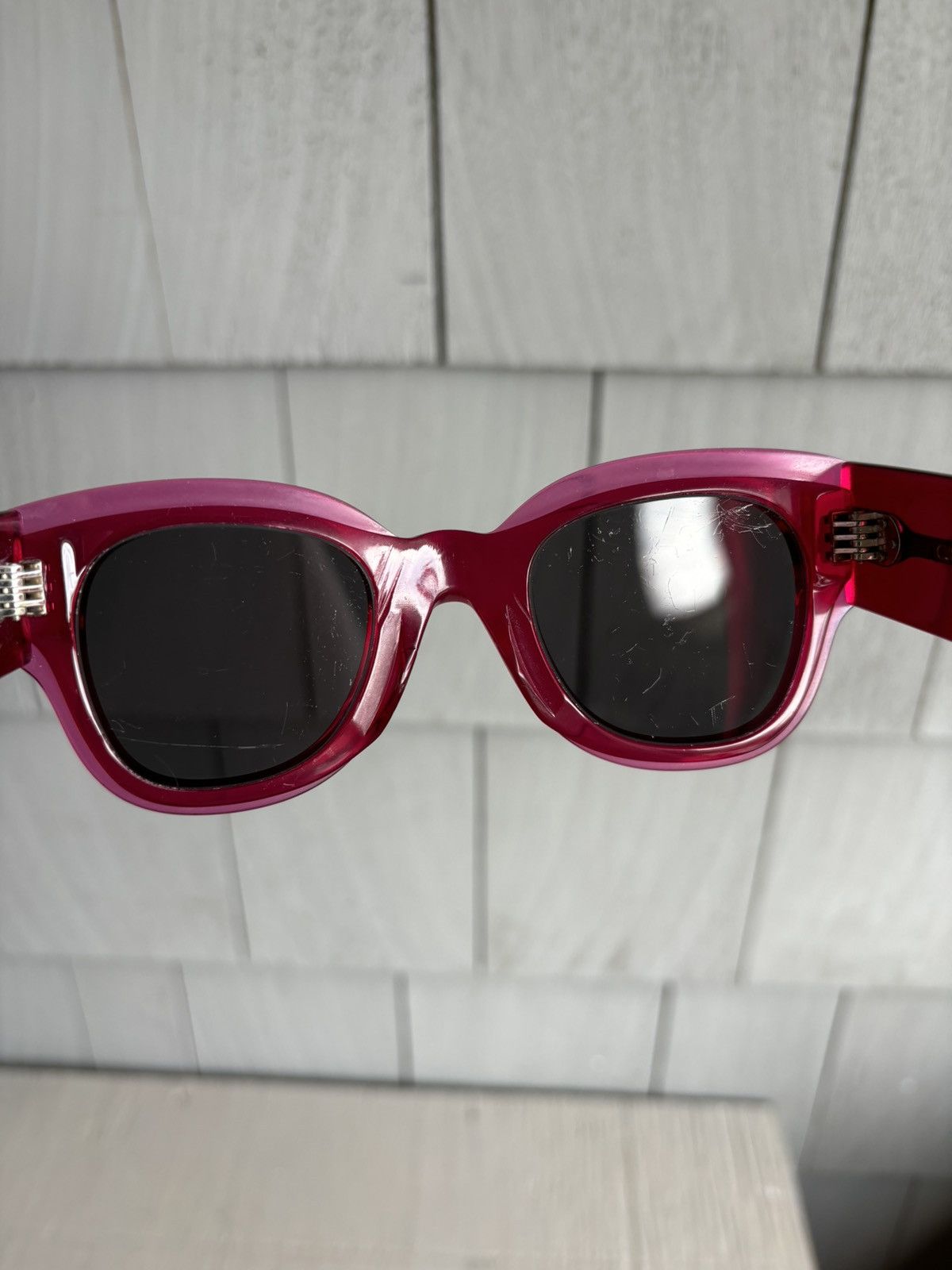 Celine × Designer Celine Sunglasses CL 41446/S Oversized Wayfarer Pink Céline Size ONE SIZE - 11 Thumbnail