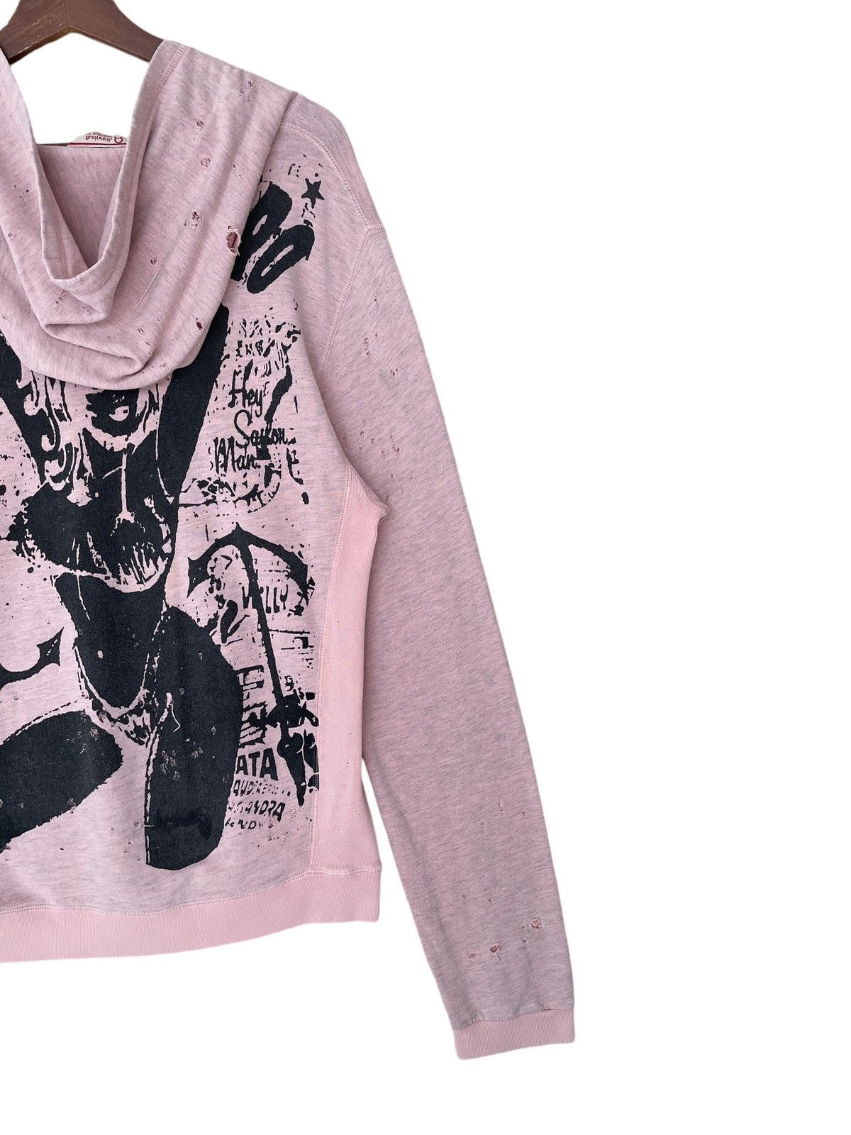 If Six Was Nine × Johnbull Vintage Brand John Bull Distressed Hoodie 1990s Size US M / EU 48-50 / 2 - 8 Thumbnail