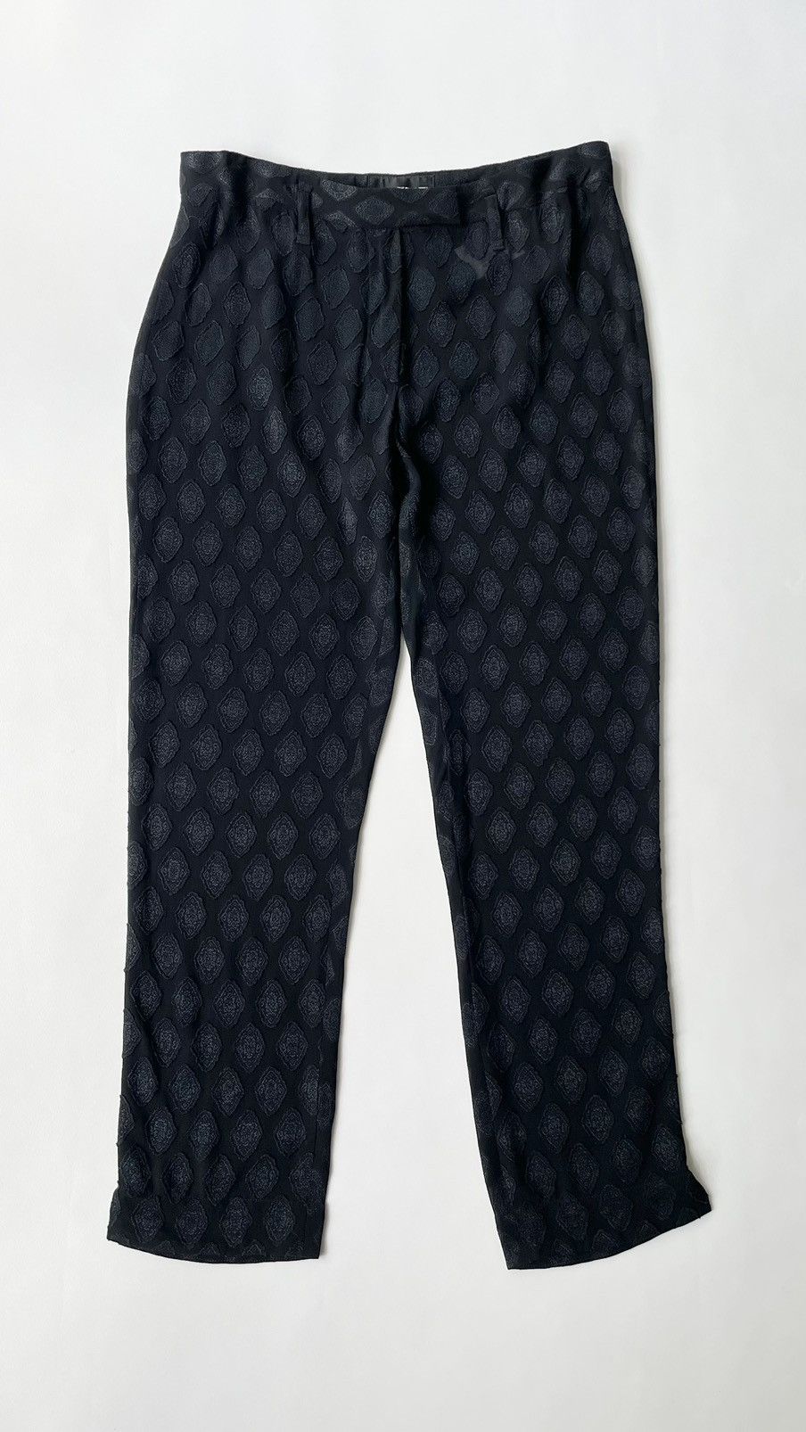 Ann Demeulemeester Medallion Jacquard Voile Trousers Size 28" / US 6 / IT 42 - 2 Thumbnail