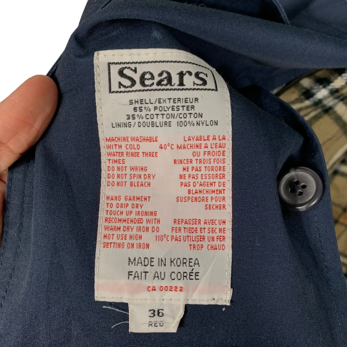 Sears Vintage Sears Double Breasted Coat Size US M / EU 48-50 / 2 - 16 Thumbnail