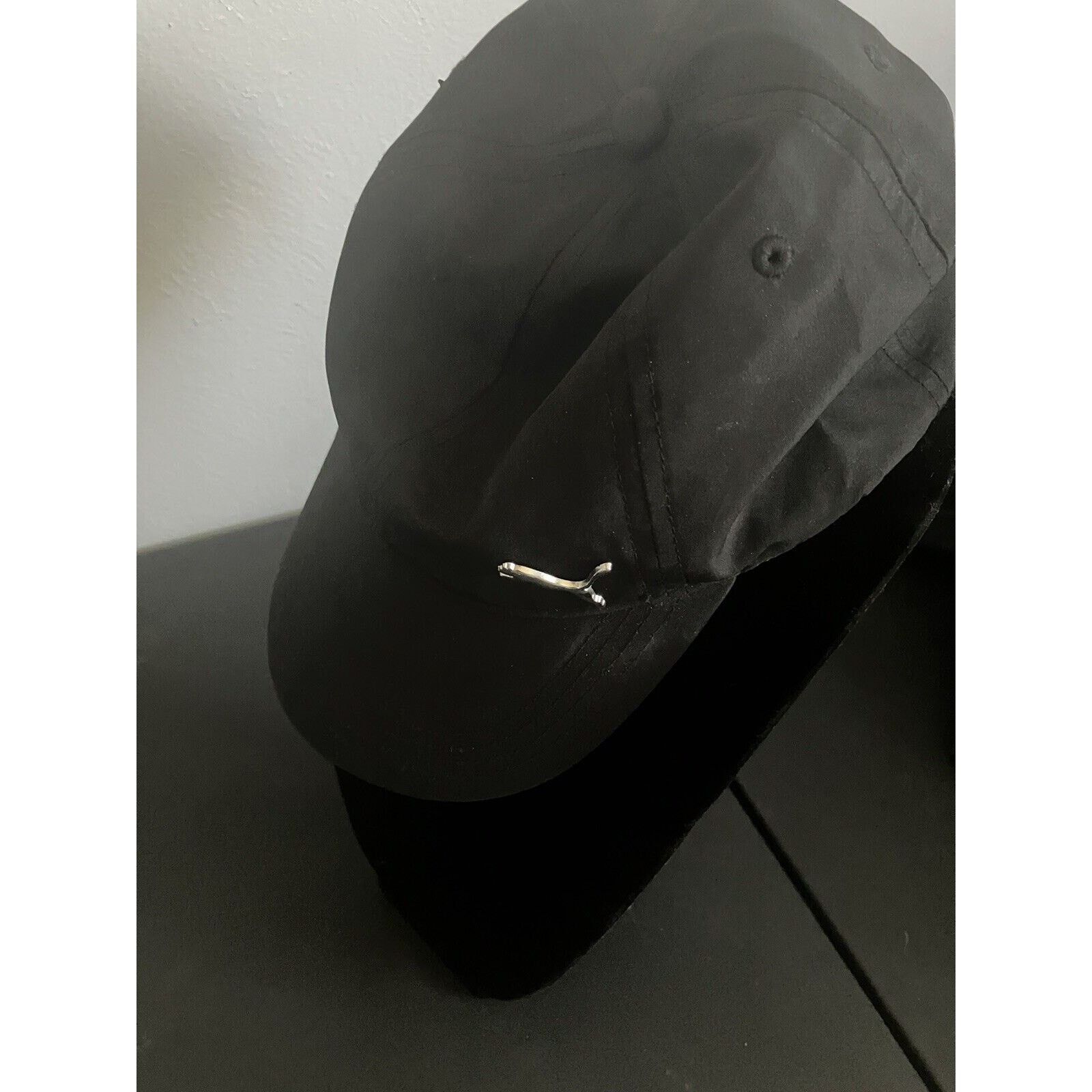 Other Puma Logo Running Hat Black Womens Fit silver 3d logo Size ONE SIZE - 2 Thumbnail