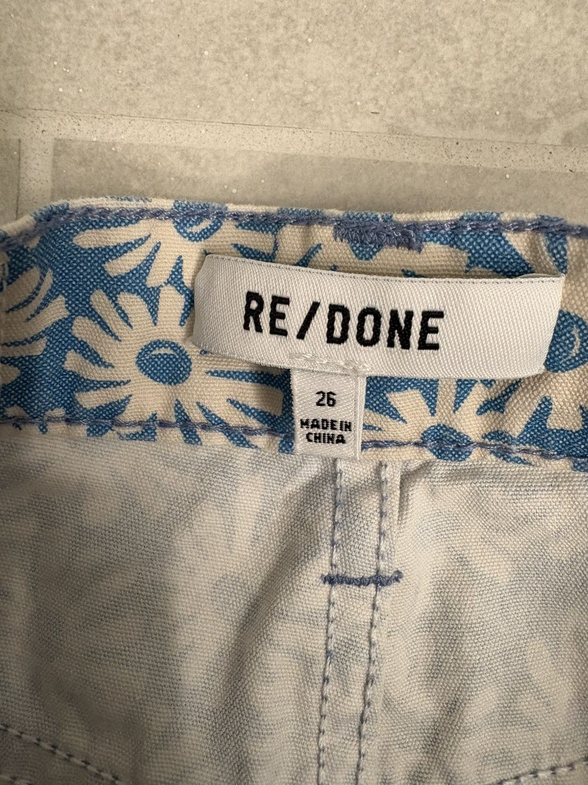 RE/DONE RE/DONE 70s Daisy Floral Bootcut High Rise Jeans Size 26 Size 26" / US 2 / IT 38 - 5 Thumbnail