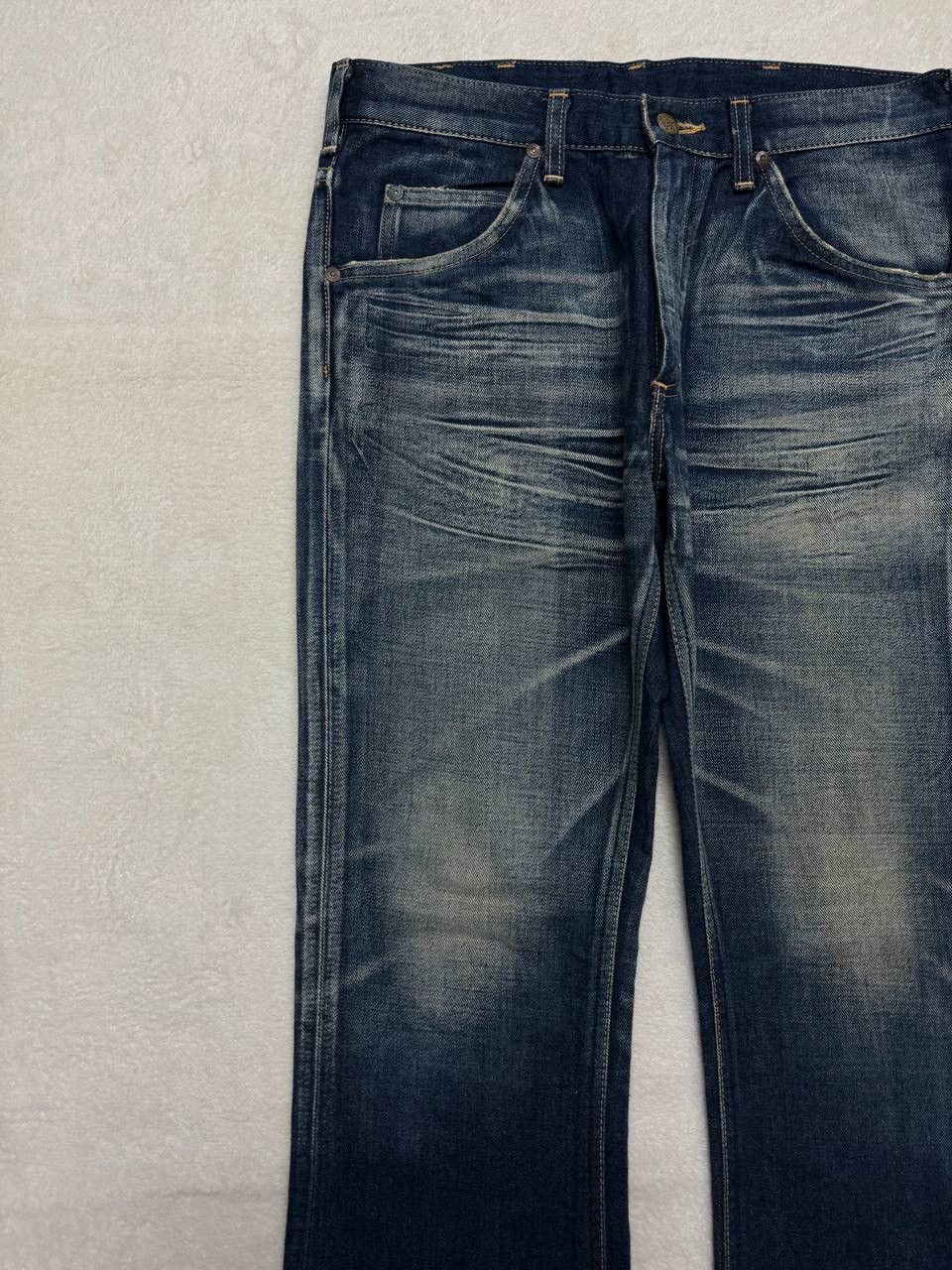 Vintage FLARE Vintage Lee Riders Insane Sand Mudwash Denim Jeans Size US 30 / EU 46 - 4 Thumbnail
