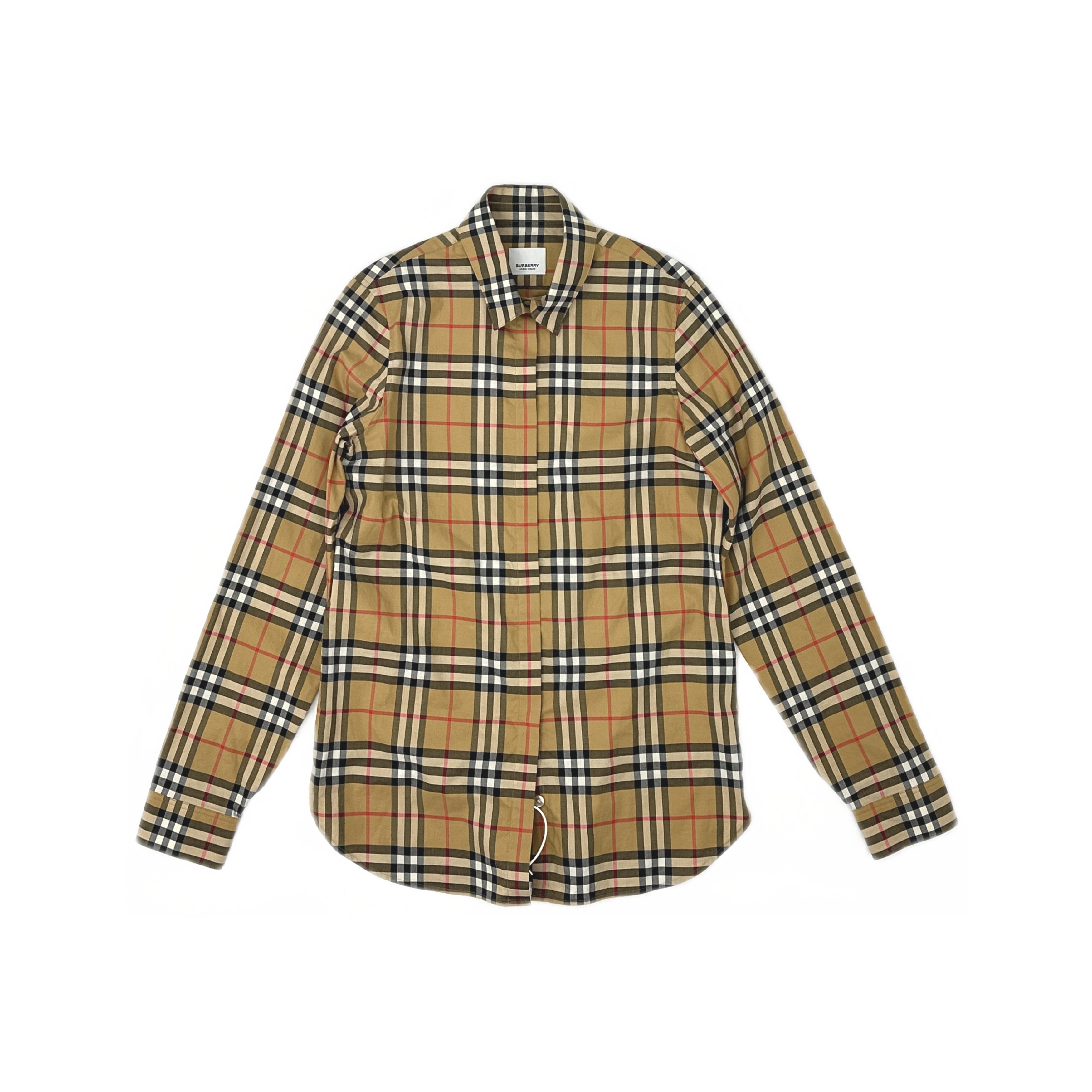 Burberry Burberry Check Print Button Up Shirt Size US 2 Size XS / US 0-2 / IT 36-38 - 1 Thumbnail
