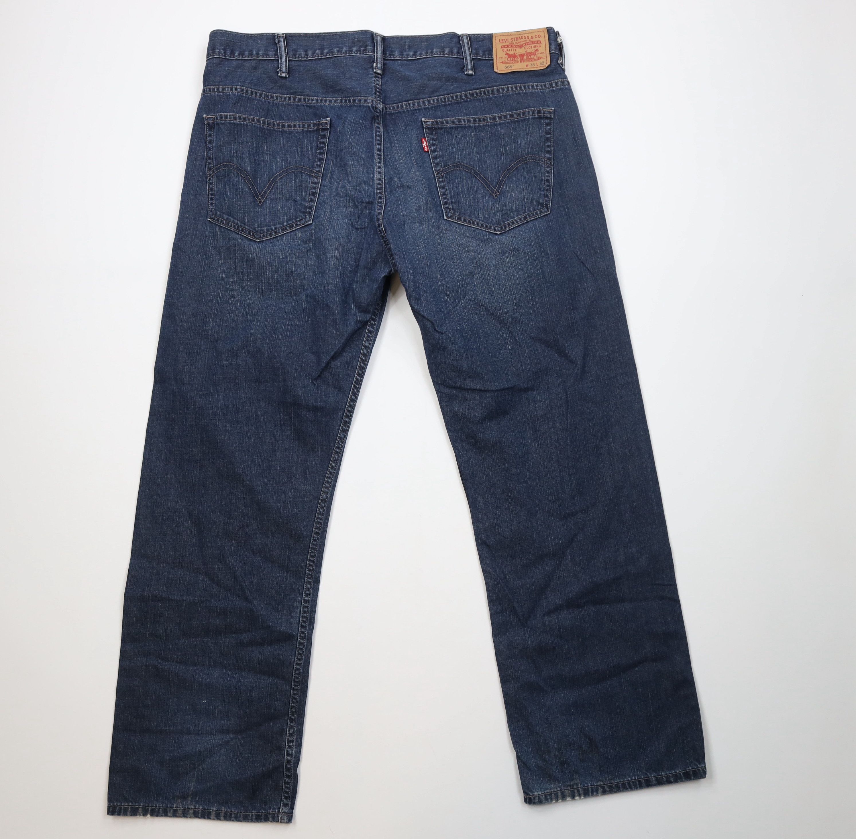 Levi's Vintage Y2K Levis 569 Wide Leg Denim Jeans Blue Cotton Size US 38 / EU 54 - 10 Thumbnail