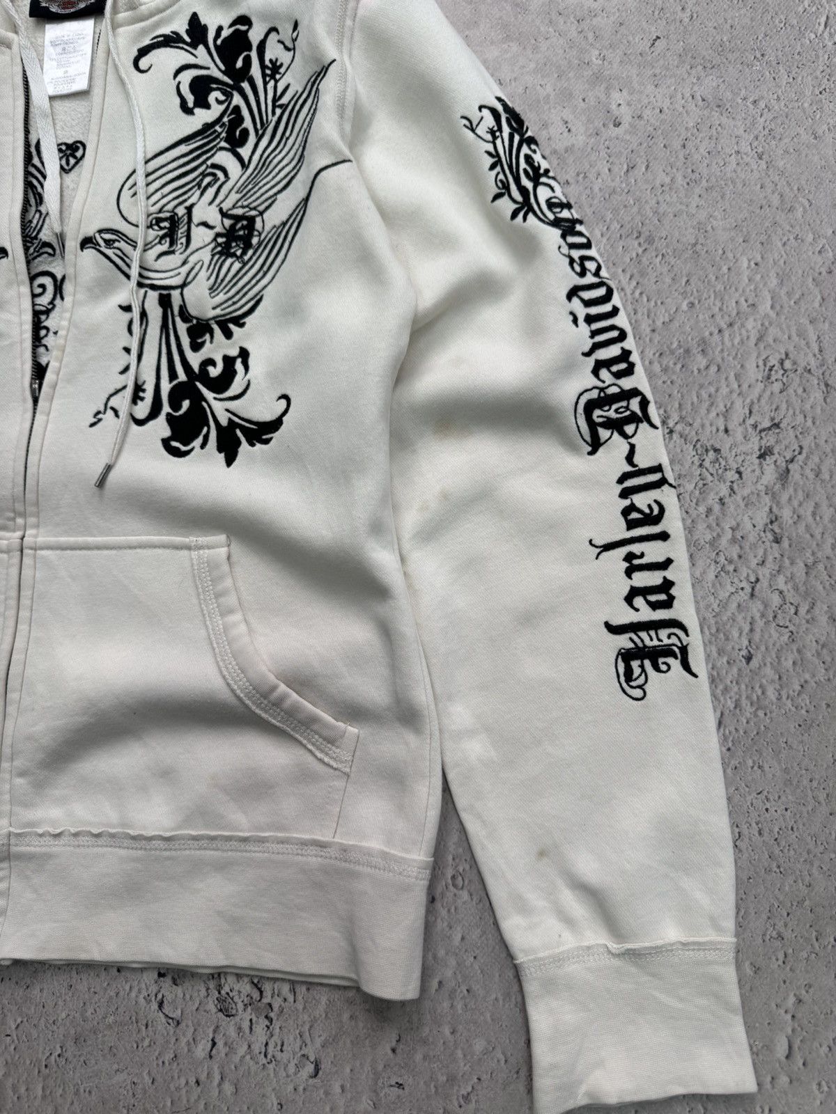 Harley Davidson × Hysteric Glamour × If Six Was Nine 2000s Japanese Punk Grunge Fur HODED Jacket opium style Size M / US 6-8 / IT 42-44 - 4 Thumbnail