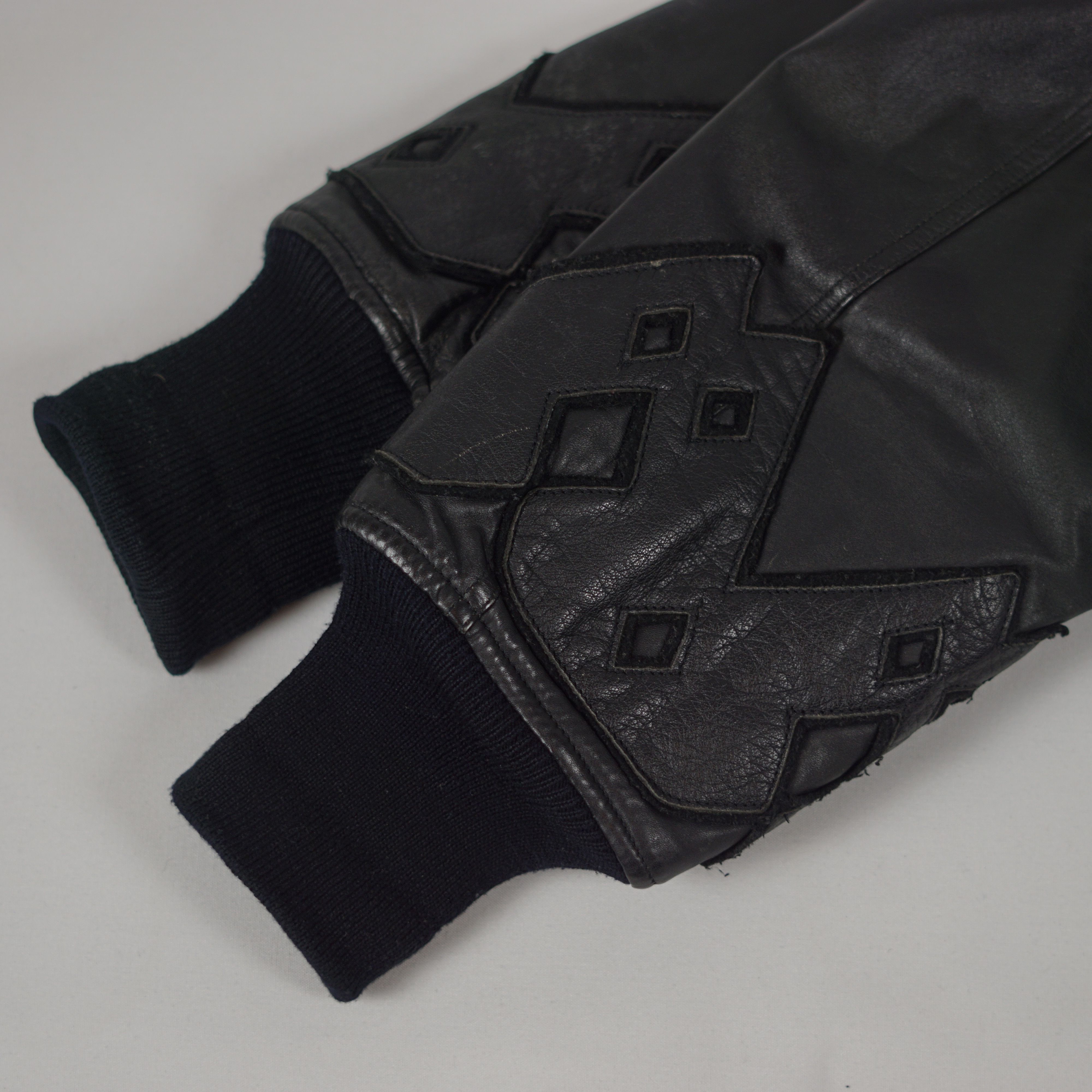 Kansai Yamamoto 90's Kansai Yamamoto / Genuine Leather Bomber Jacket Size US M / EU 48-50 / 2 - 11 Thumbnail