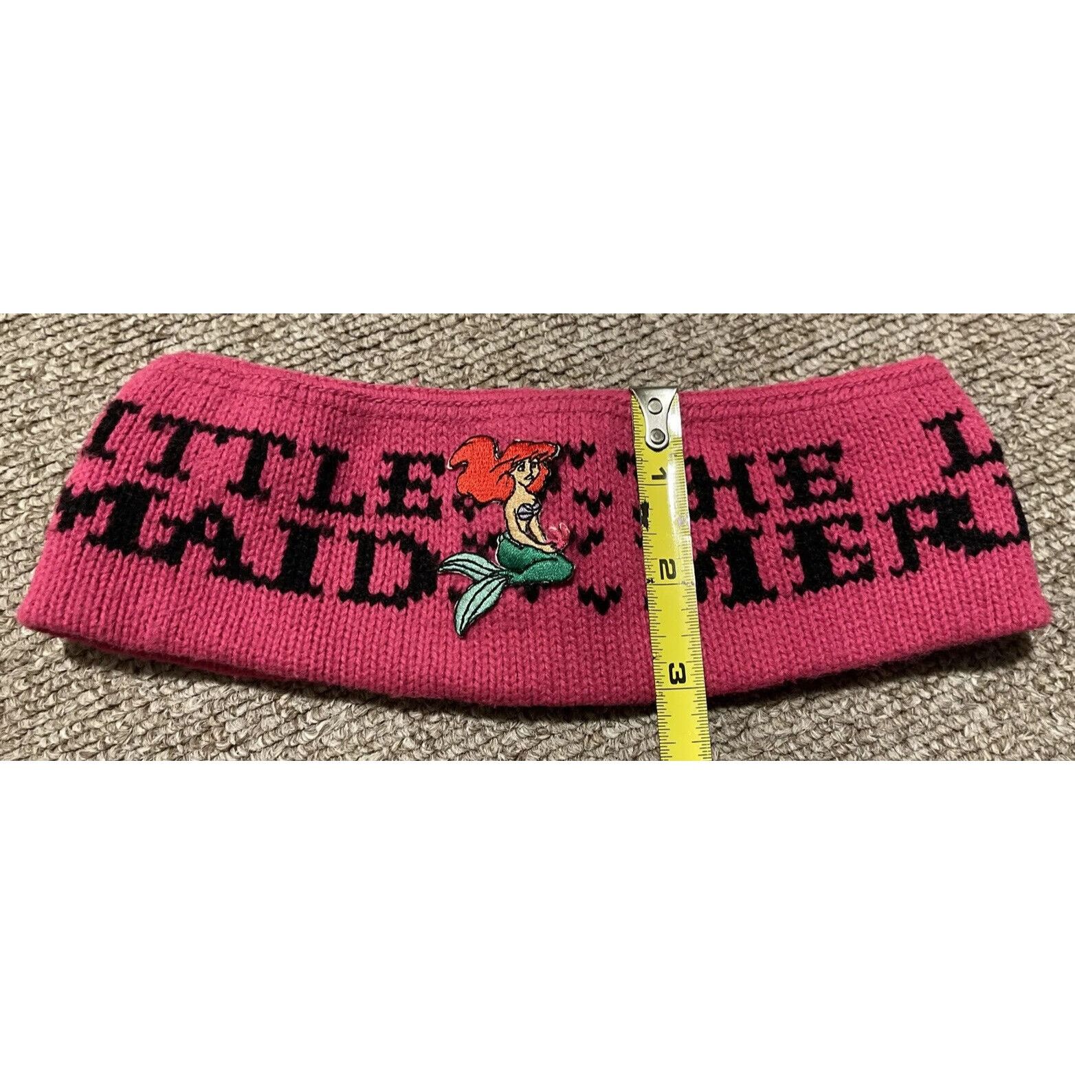 Mickey Unlimited Vintage 90s Disney The Little Mermaid Fleece Ski Winter Head Size ONE SIZE - 2 Thumbnail
