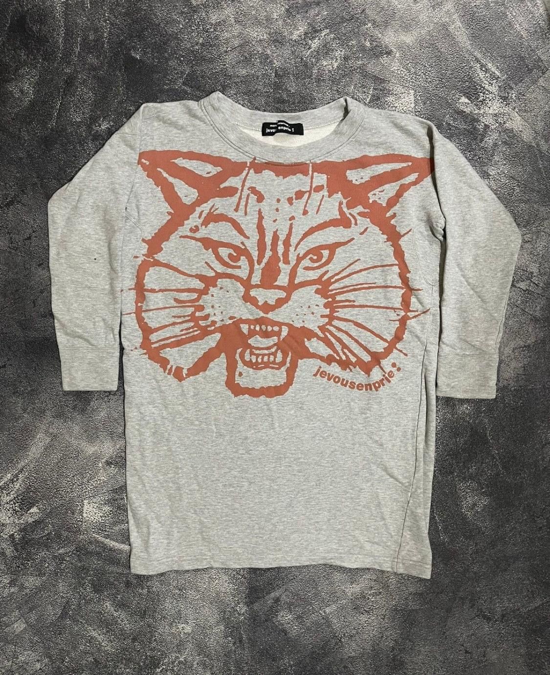 Issey Miyake 2004 Mercibeauoup Angry Cat Jumper Crewneck By Issey Miyake Size L / US 10 / IT 46 - 1 Thumbnail