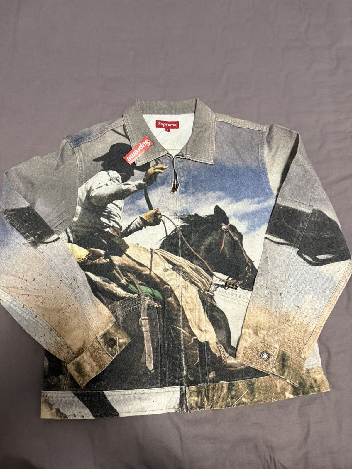 Supreme Supreme mike kelley ahh youth Work denim trucker Jacket