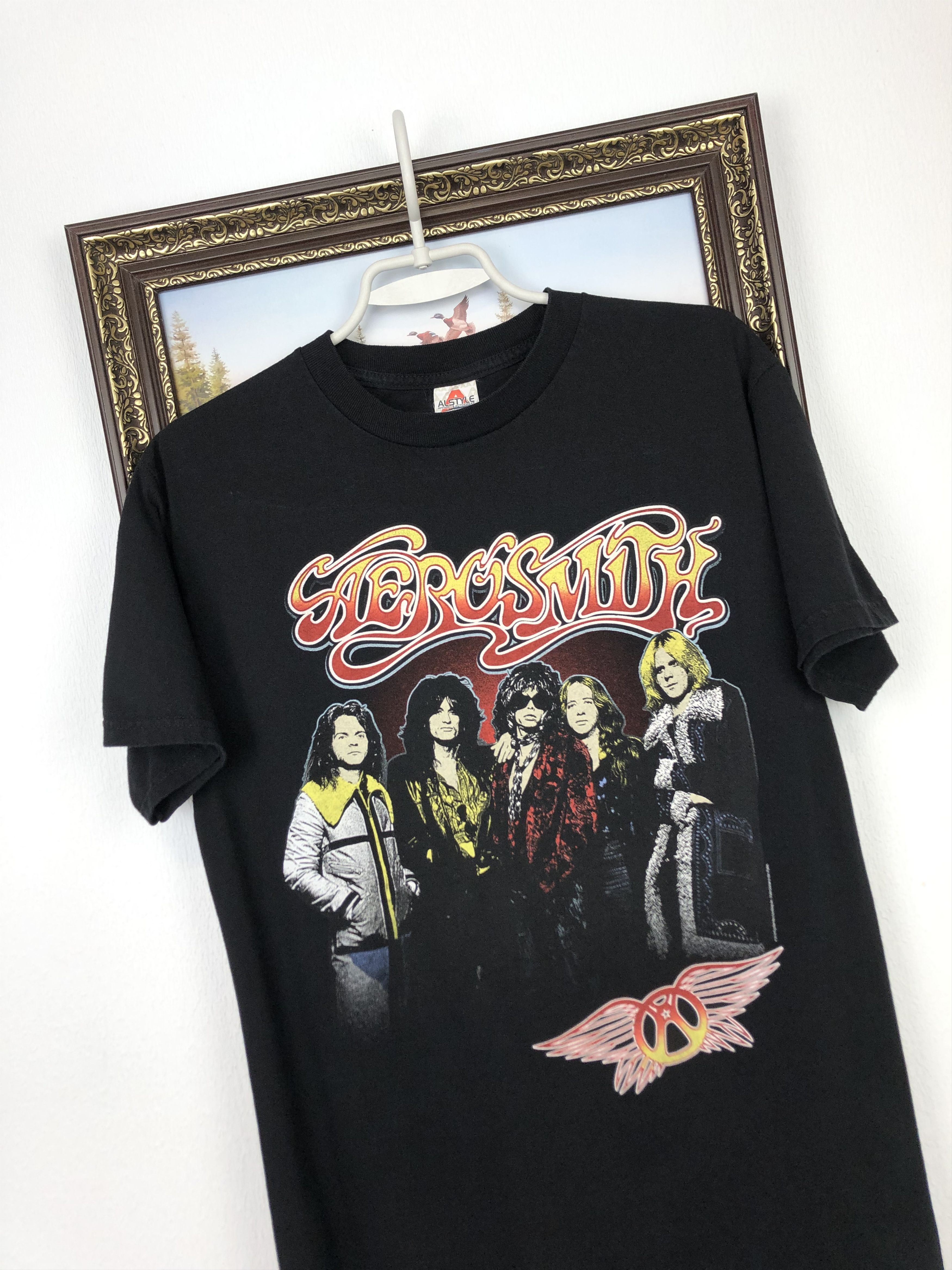 Alstyle Aerosmith Interconnect Rocks Black Shirt Over Print Tee Size US M / EU 48-50 / 2 - 4 Thumbnail