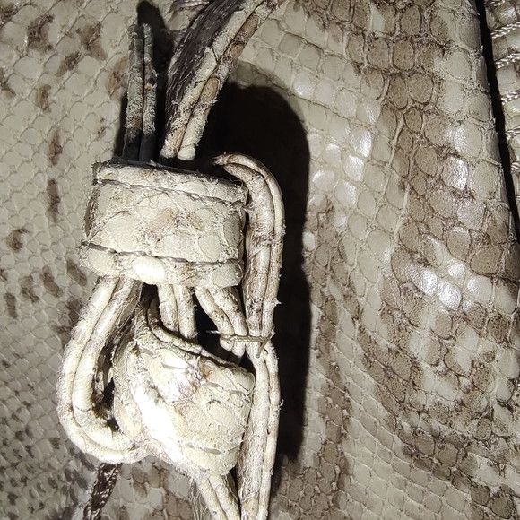 Vintage vintage Sharif snake textured handbag Size ONE SIZE - 9 Thumbnail