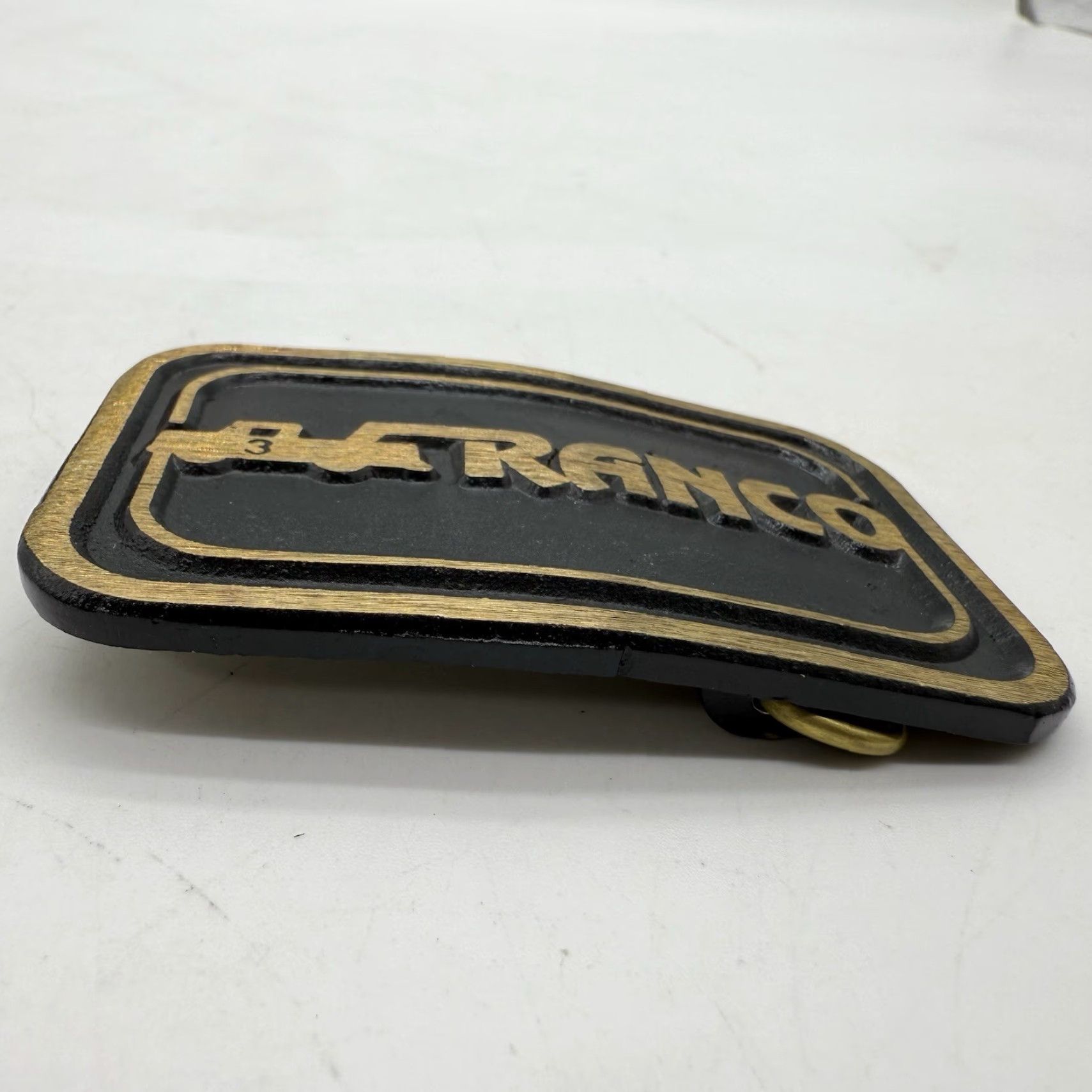 Vintage VINTAGE DynaBuckle Belt Buckle Trucker Promo Brass Gold & Black 1980s-90s Vehicles/Transportation Adults Unisex Size ONE SIZE - 3 Thumbnail