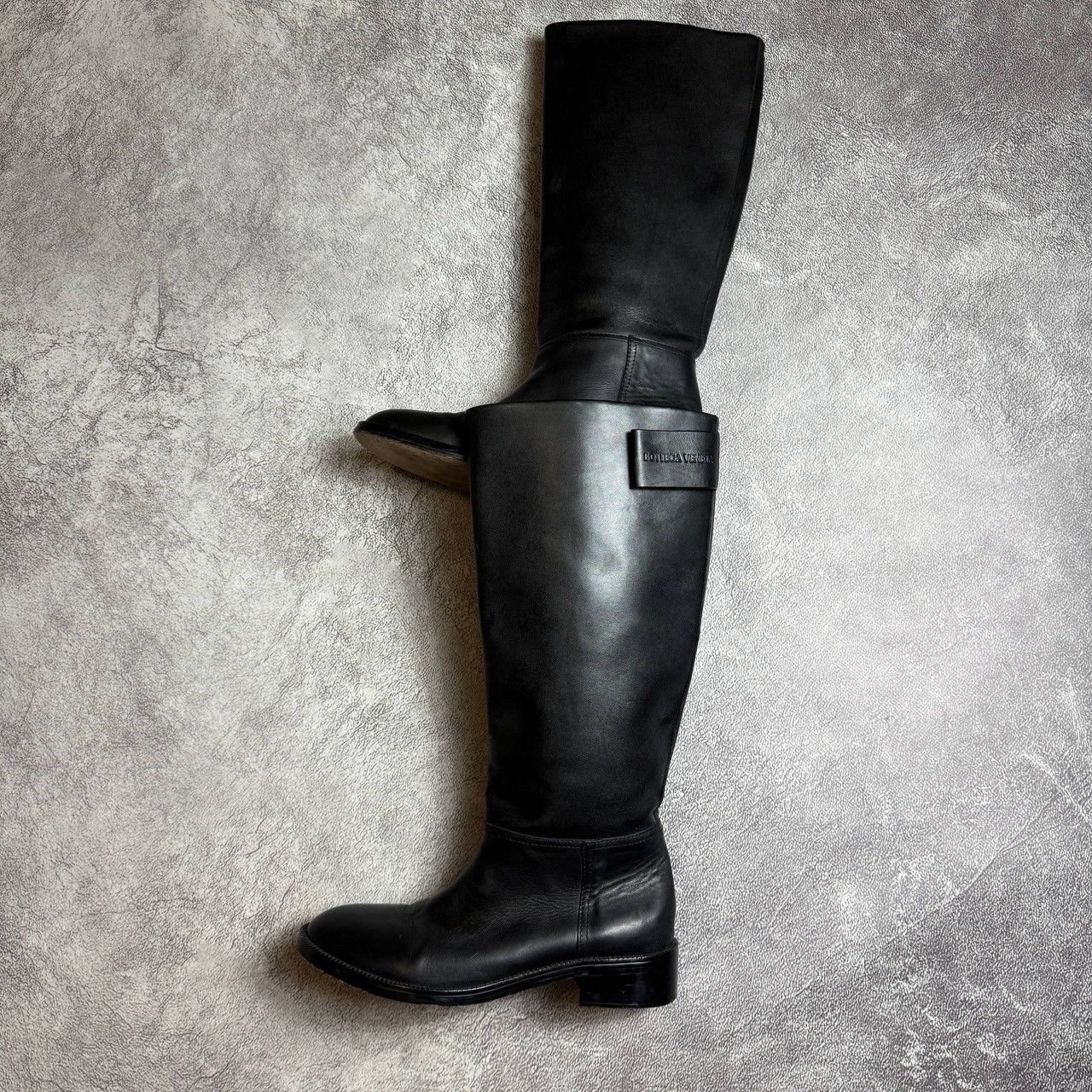 Bottega Veneta Bottega Veneta Black Leather Knee-High Boots Size US 9 / IT 39 - 6 Thumbnail