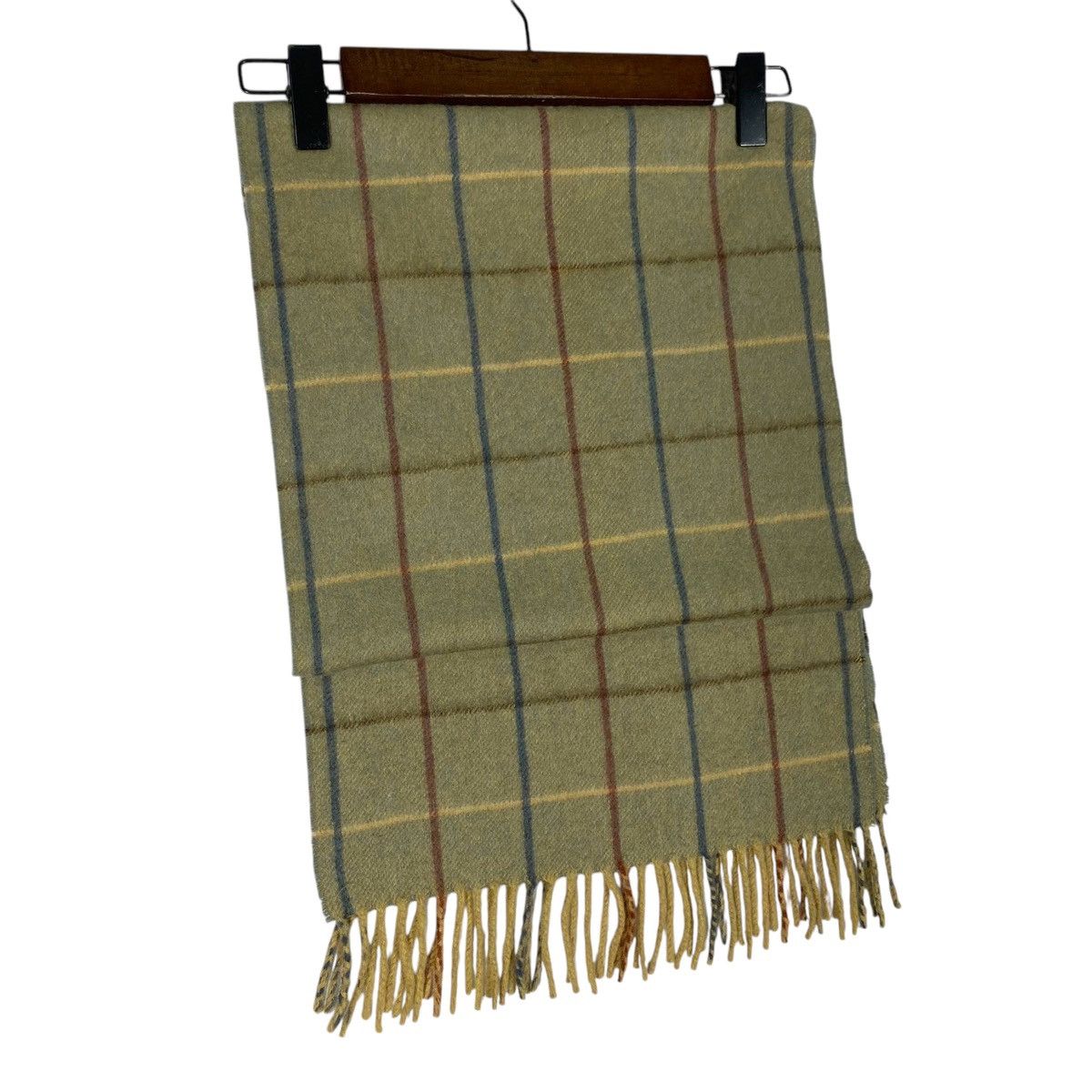 Burberry × Vintage Vintage Burberrys Nova Checked Cashmere Scarf Muffler Size ONE SIZE - 6 Thumbnail