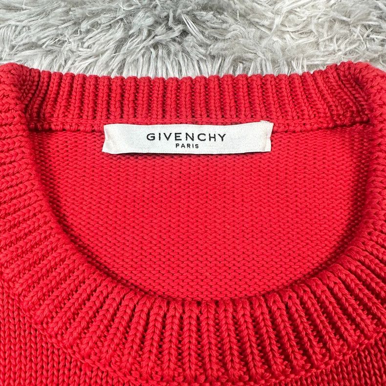 Givenchy Givenchy Red Knit Sweater 2506-Nextarrow Size US M / EU 48-50 / 2 - 2 Thumbnail