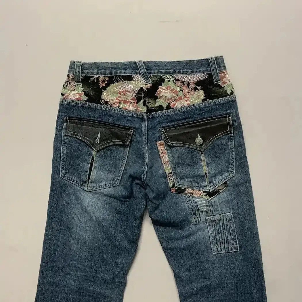 Kaihara Denim Vintage Gumu Patch Work Style Denim Pants W32 L33 Size US 32 / EU 48 - 8 Thumbnail