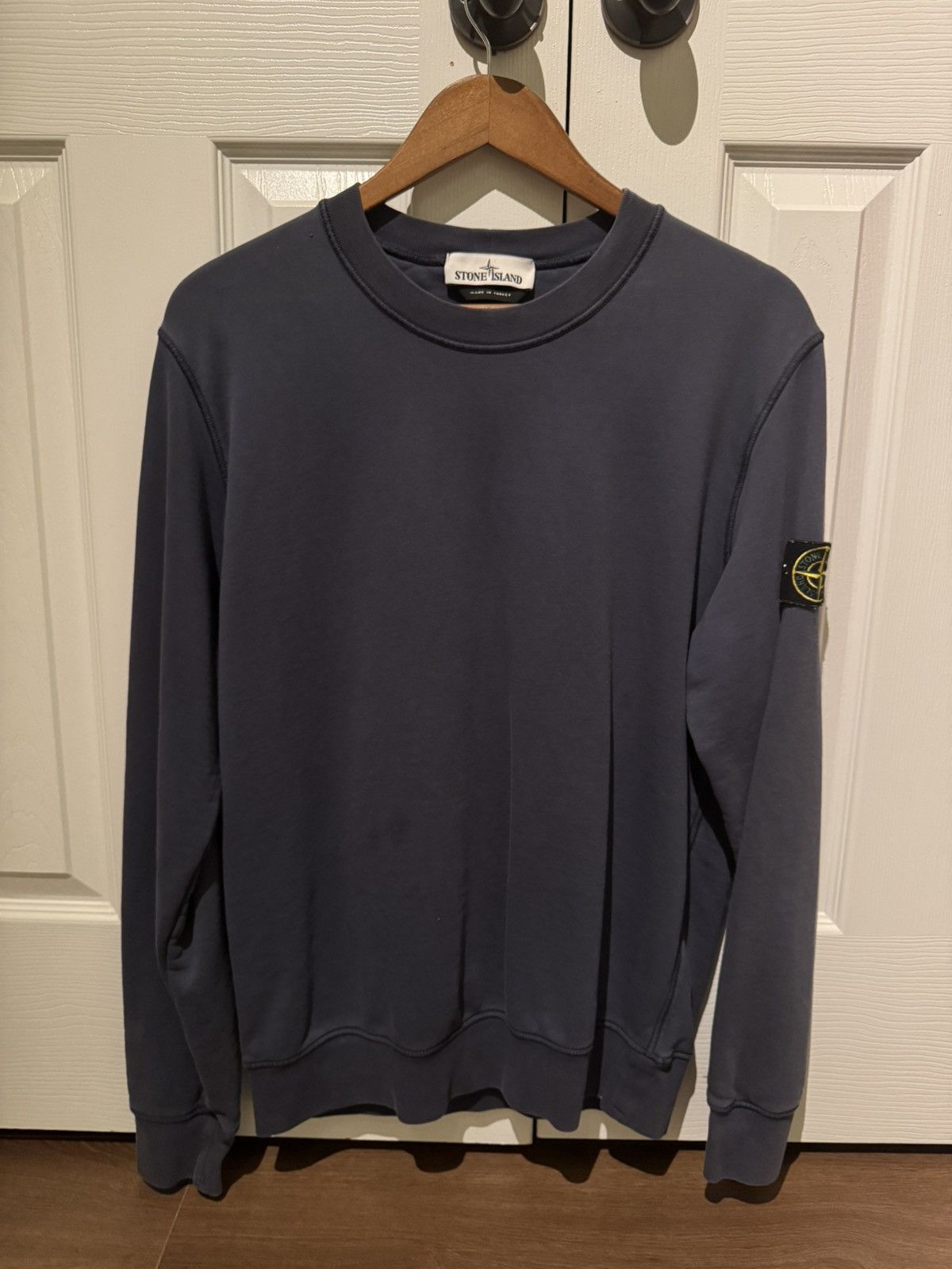 Stone Island Stone Island Compass-Patch Sweatshirt M Dark blue Crewneck Size US M / EU 48-50 / 2 - 1 Thumbnail